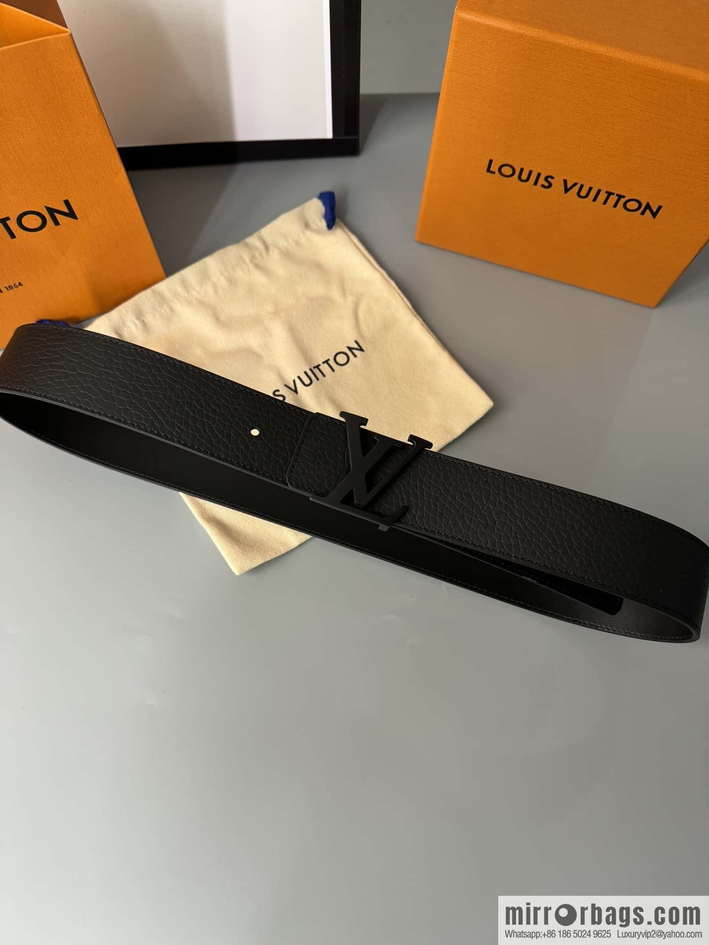 LV/Louis Vuitton Shape MNG Climbing Double Sided Belt 40mm