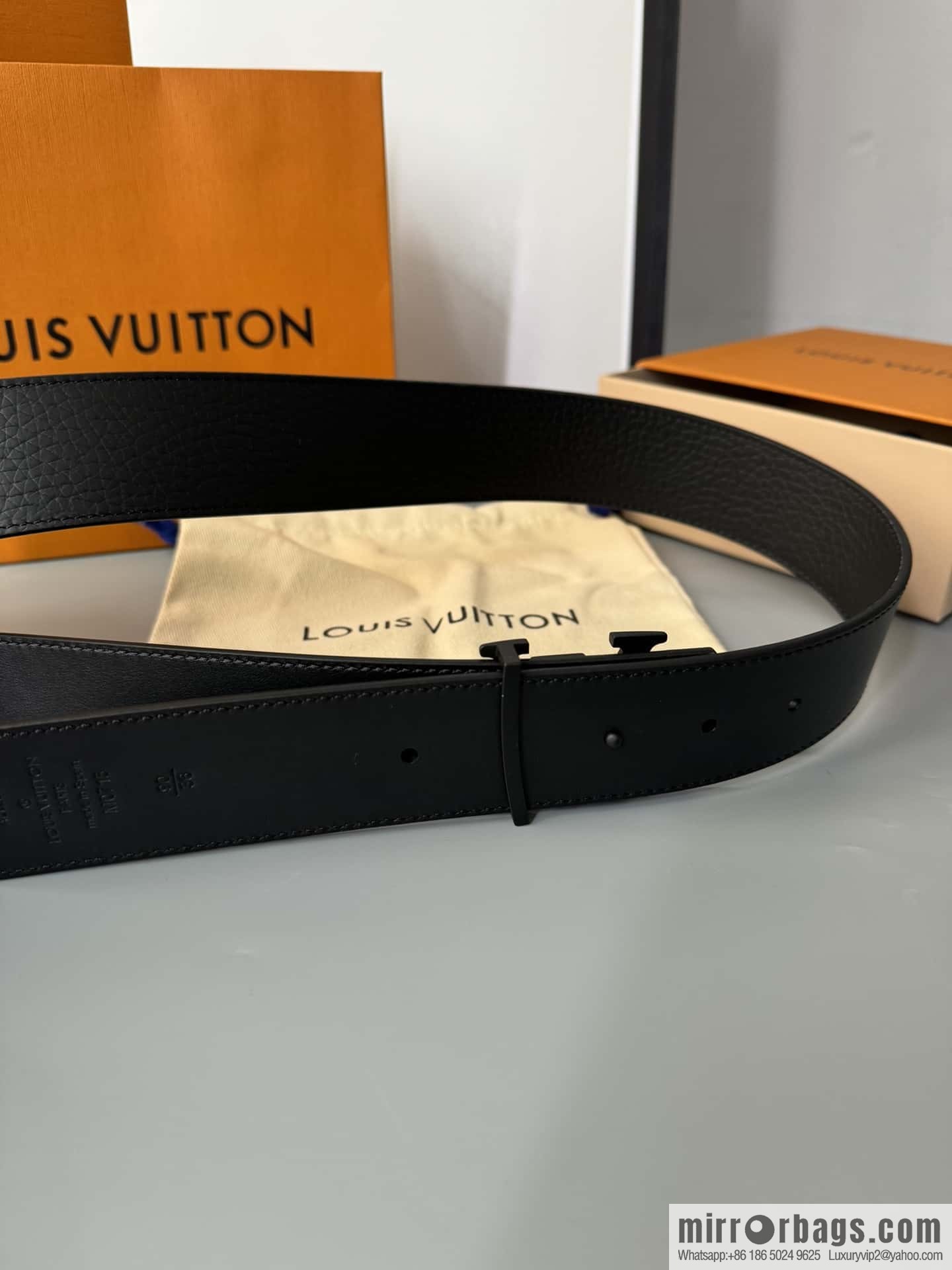 LV/Louis Vuitton Shape MNG Climbing Double Sided Belt 40mm