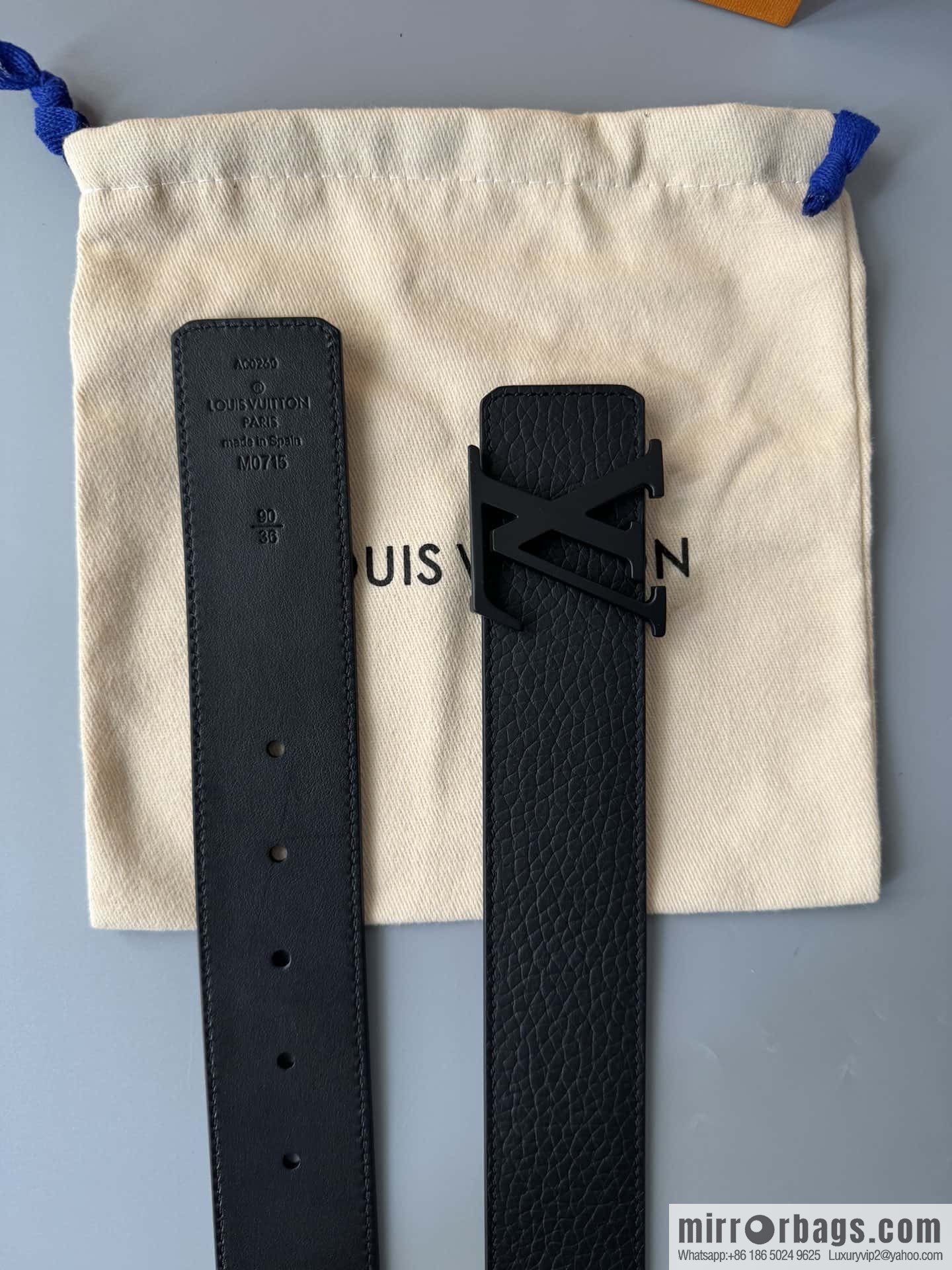 LV/Louis Vuitton Shape MNG Climbing Double Sided Belt 40mm