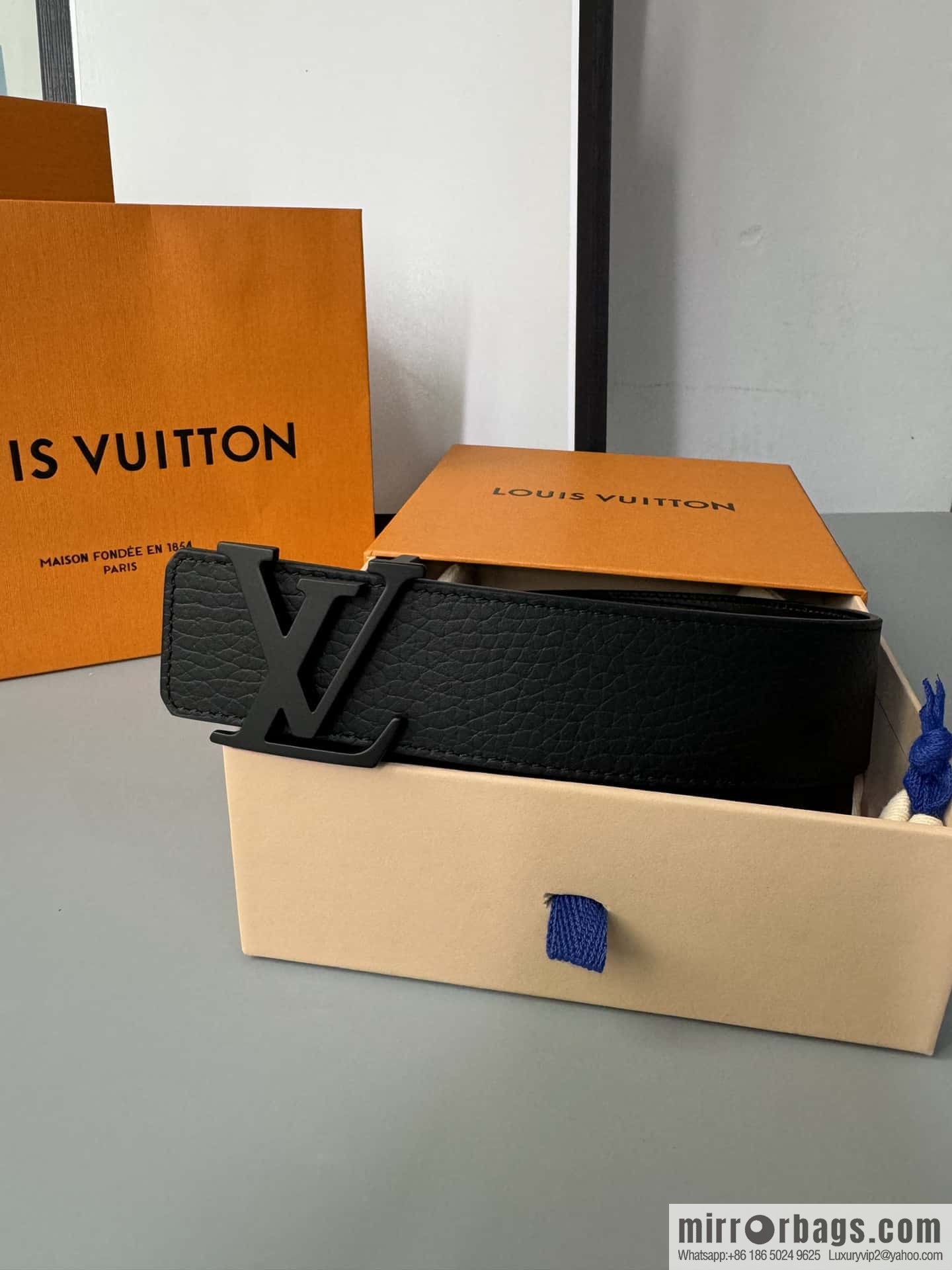 LV/Louis Vuitton Shape MNG Climbing Double Sided Belt 40mm