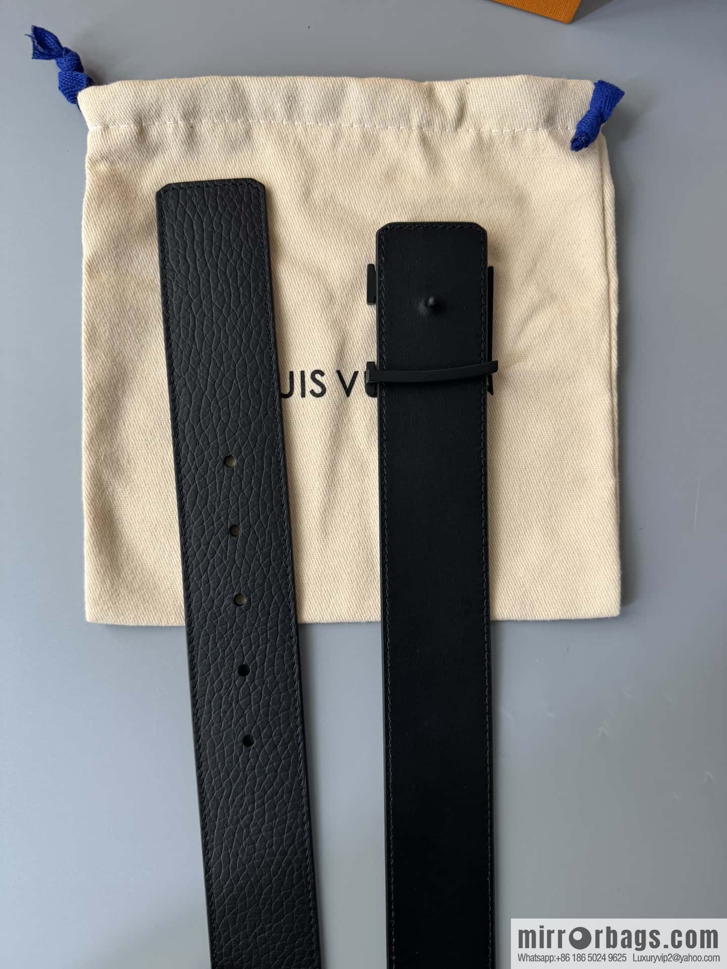 LV/Louis Vuitton Shape MNG Climbing Double Sided Belt 40mm
