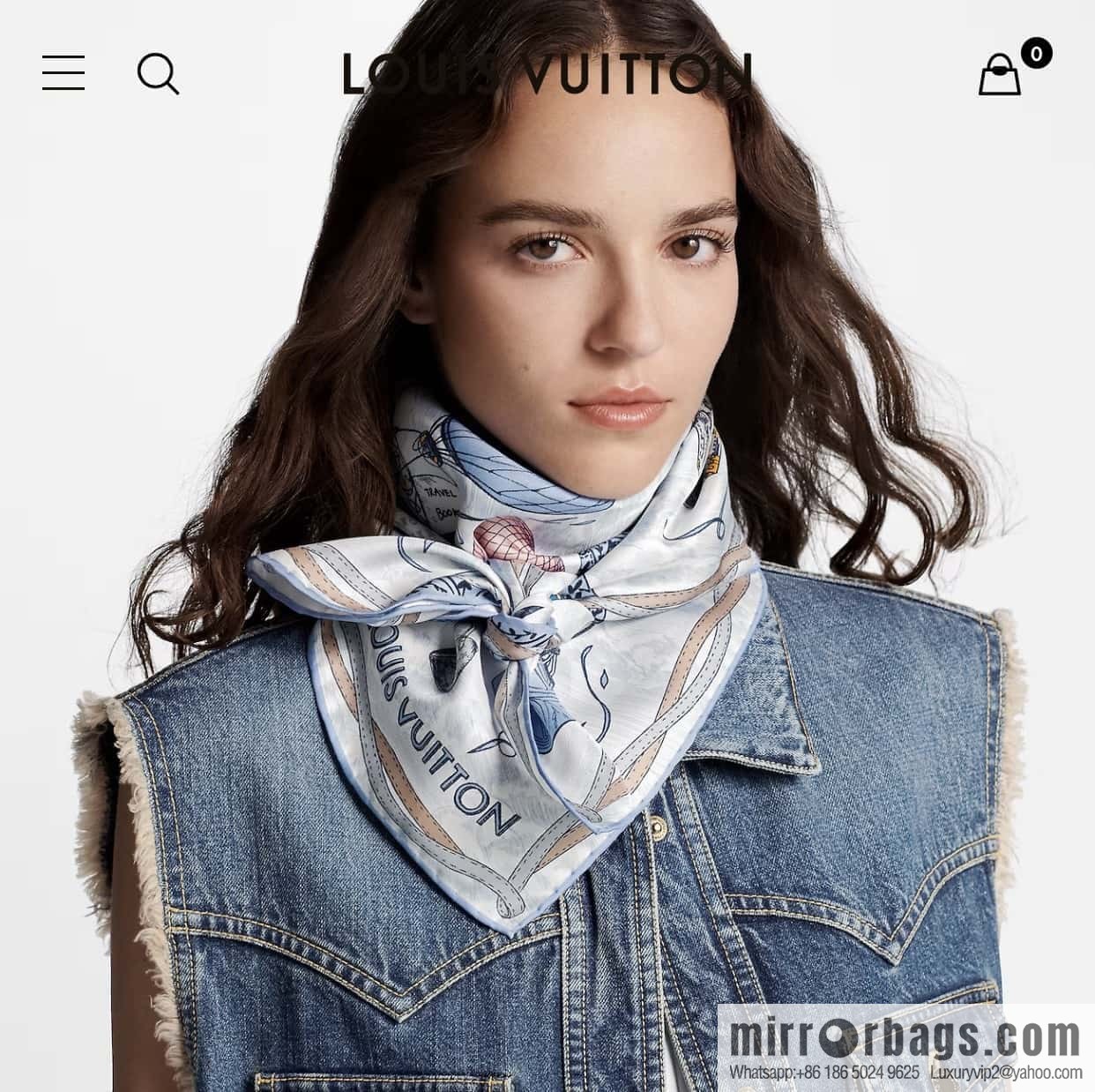 LV Up and Away Silk Scarf