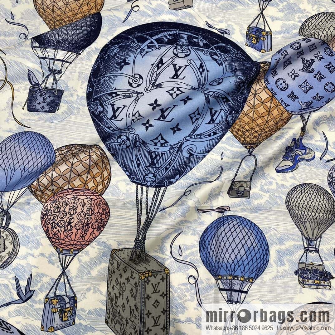 LV Up and Away Silk Scarf
