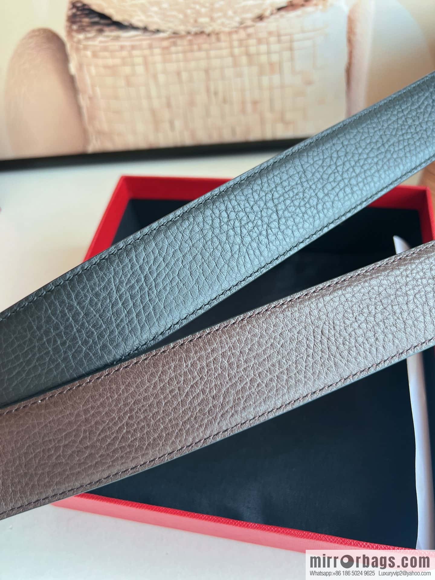 Cartier Cartier, stainless steel with diamond pin buckle with first layer cowhide men's 3.5cm belt