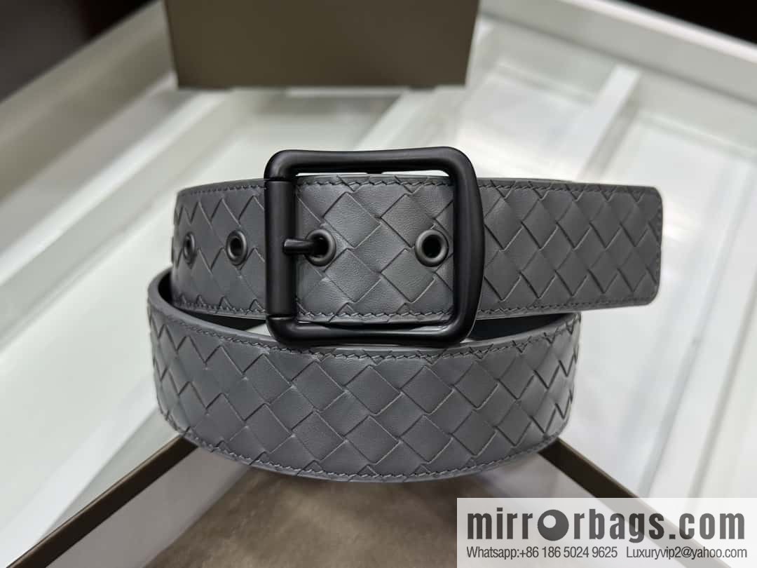 Bottega Veneta 3.8cm Classic Pin Buckle, Cowhide Woven Belt