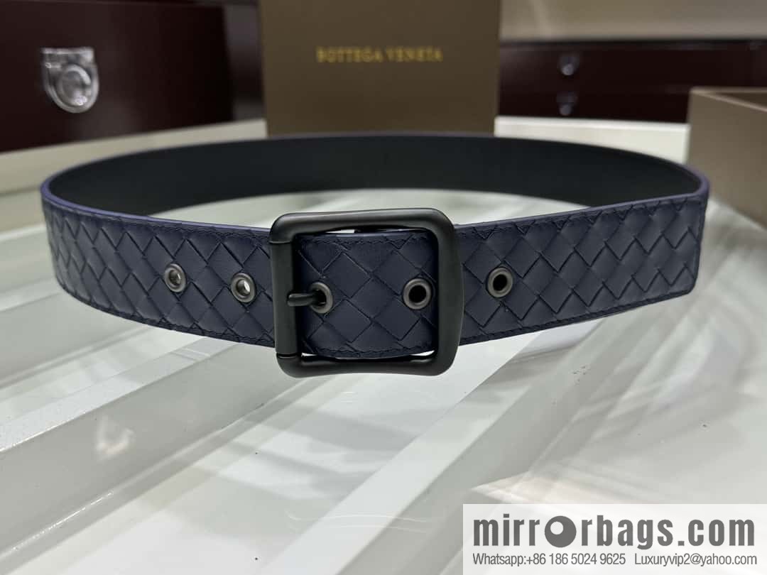 Bottega Veneta 3.8cm Classic Pin Buckle, Cowhide Woven Belt