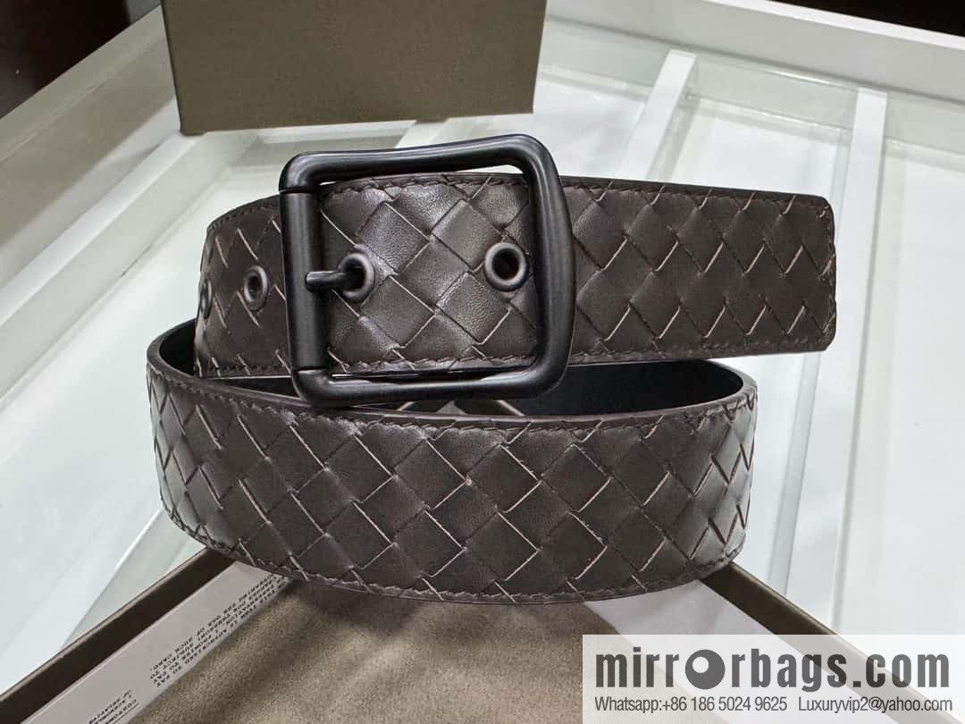Bottega Veneta 3.8cm Classic Pin Buckle, Cowhide Woven Belt