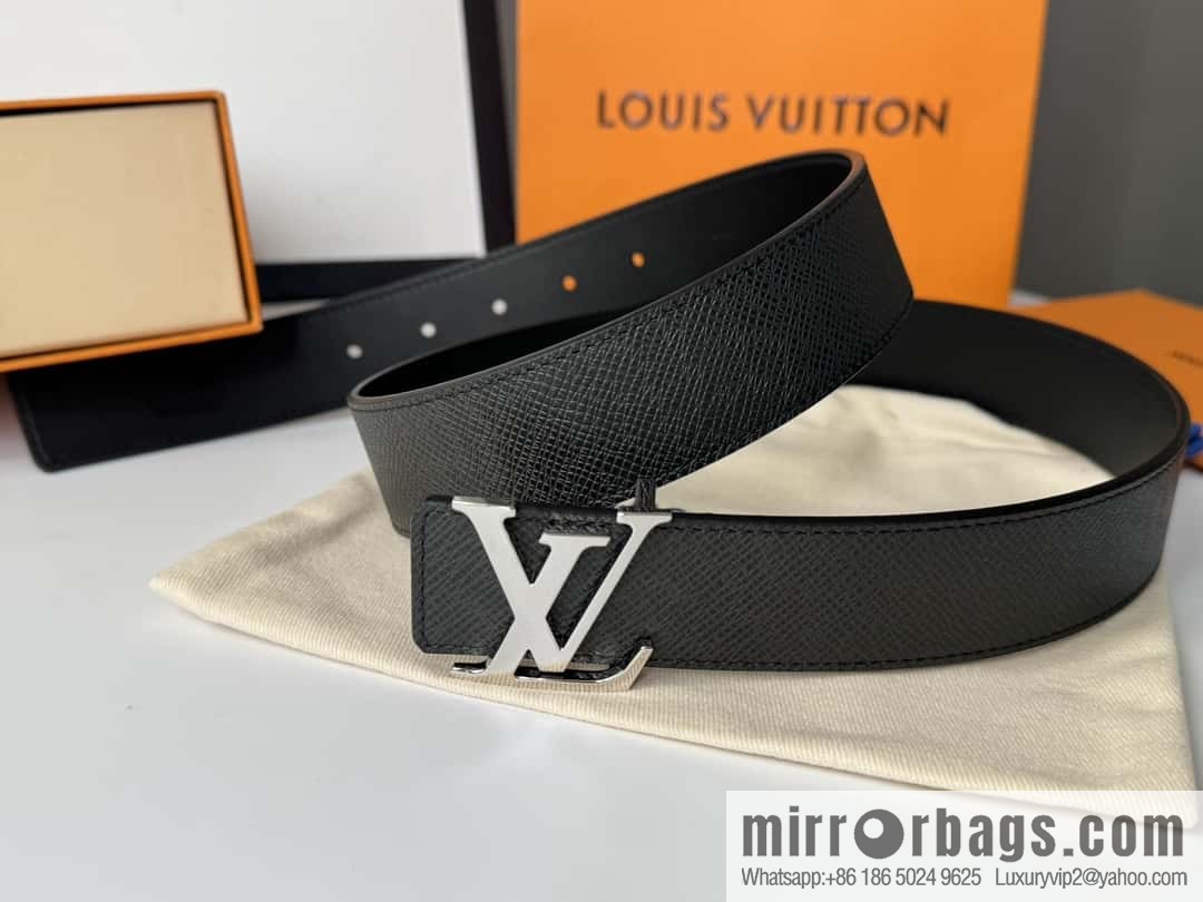 LV cross pattern men's belt 3.5cm M9351 M6897