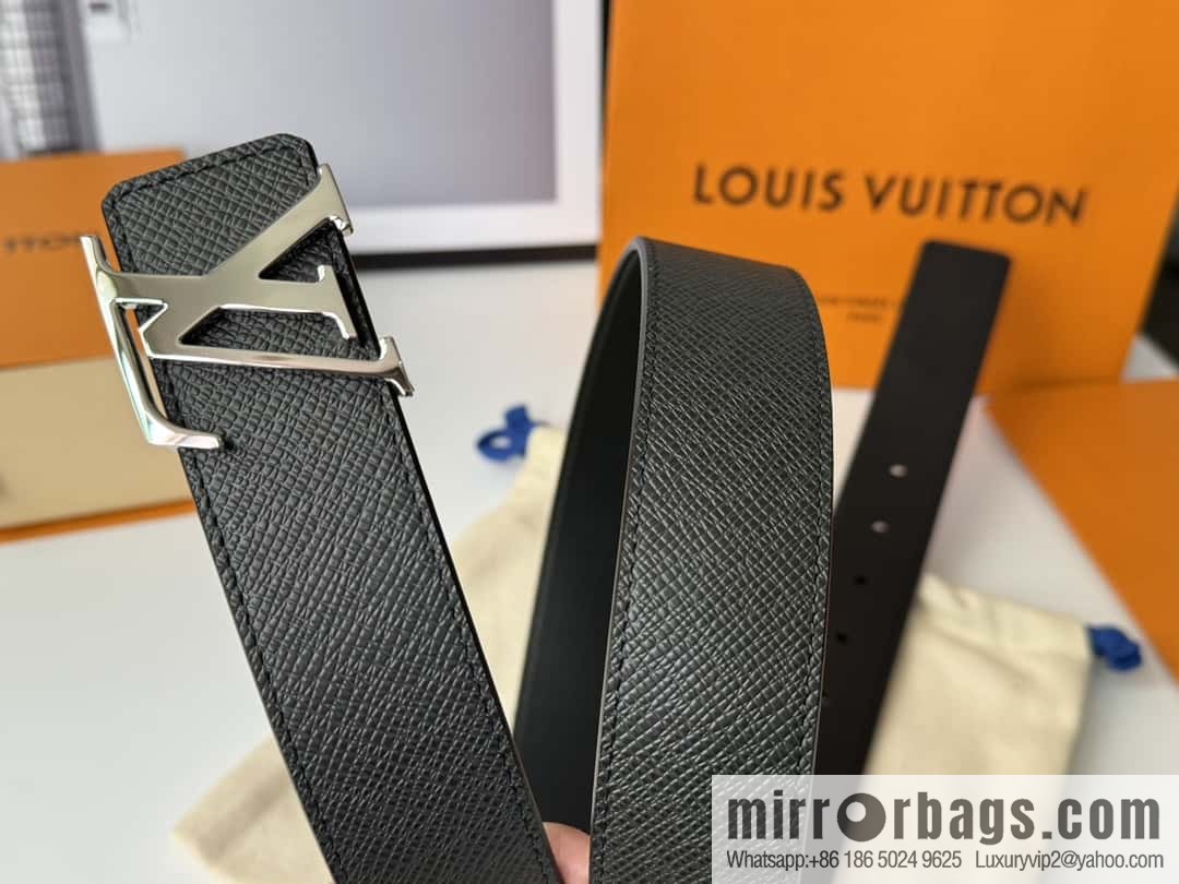 LV cross pattern men's belt 3.5cm M9351 M6897