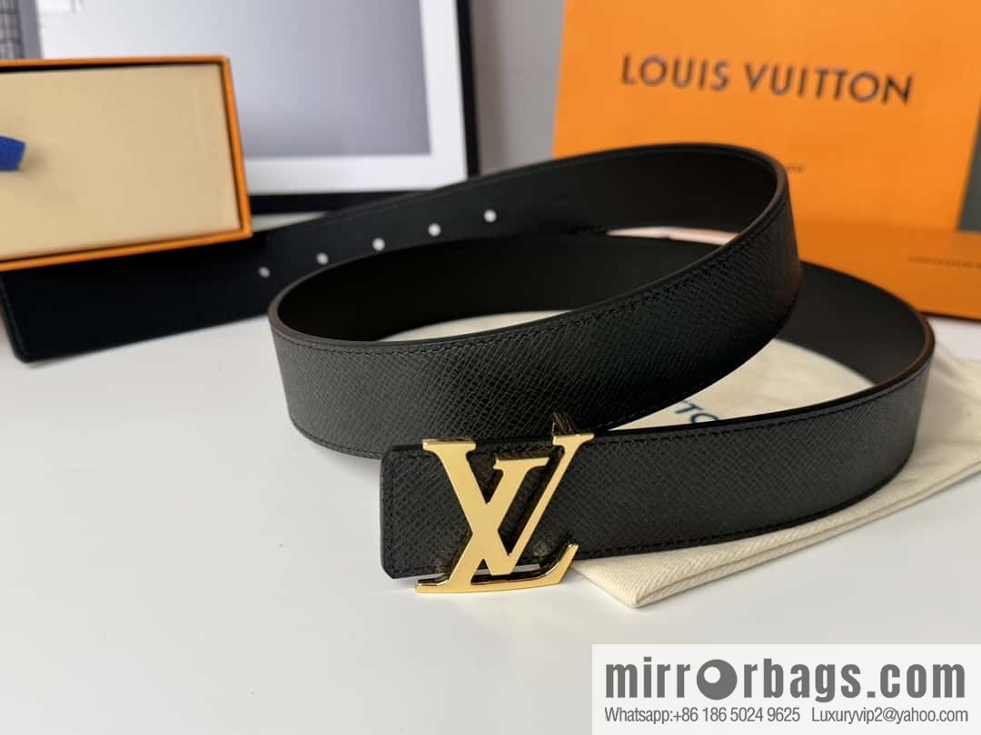 LV cross pattern men's belt 3.5cm M9351 M6897