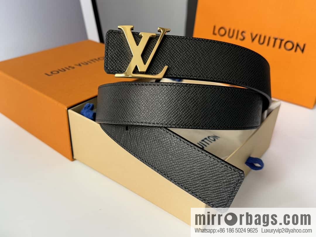 LV cross pattern men's belt 3.5cm M9351 M6897