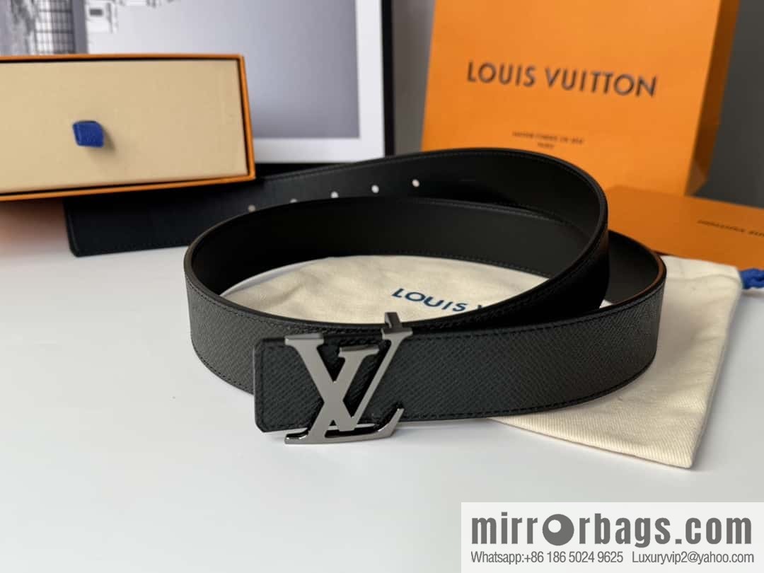 LV cross pattern men's belt 3.5cm M9351 M6897