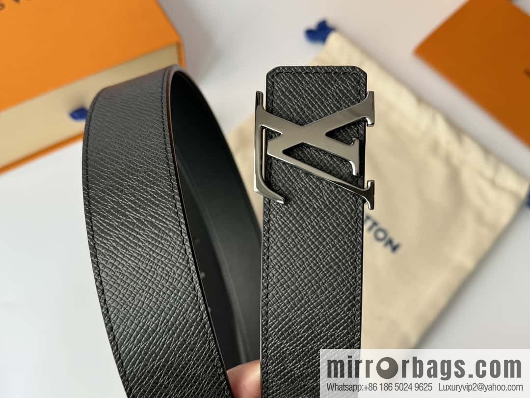 LV cross pattern men's belt 3.5cm M9351 M6897