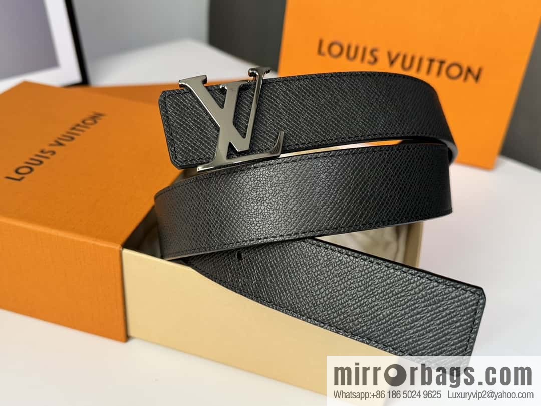 LV cross pattern men's belt 3.5cm M9351 M6897