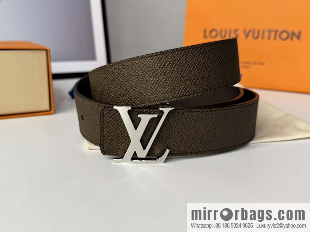 LV cross pattern men's belt 3.5cm M9351 M6897