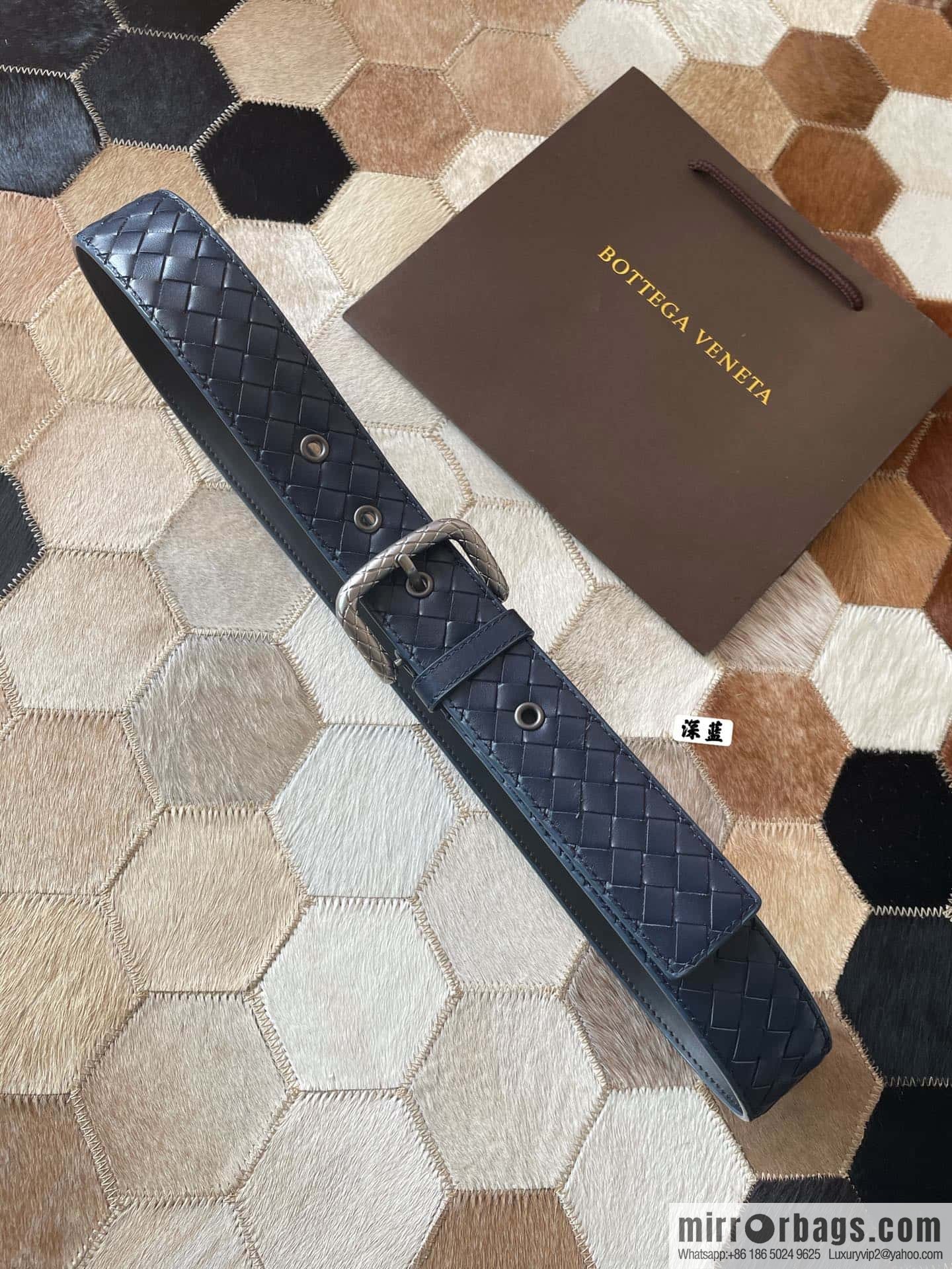 Bottega Veneta Butterfly Replica Luxury Handbag, Men's Hand-woven Cowhide Pattern Engraved Pin Buckle Belt 3.5cm