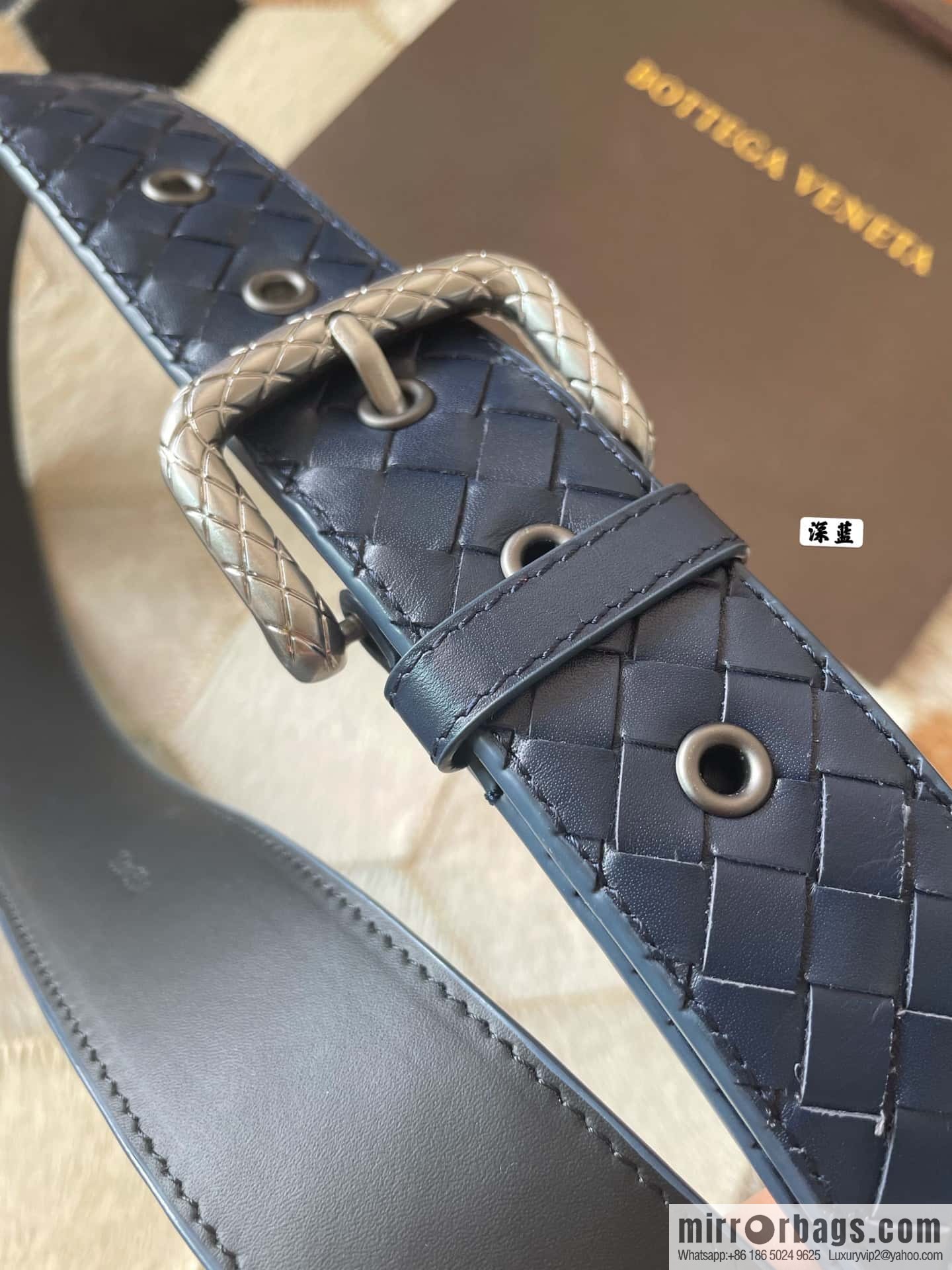 Bottega Veneta Butterfly Replica Luxury Handbag, Men's Hand-woven Cowhide Pattern Engraved Pin Buckle Belt 3.5cm