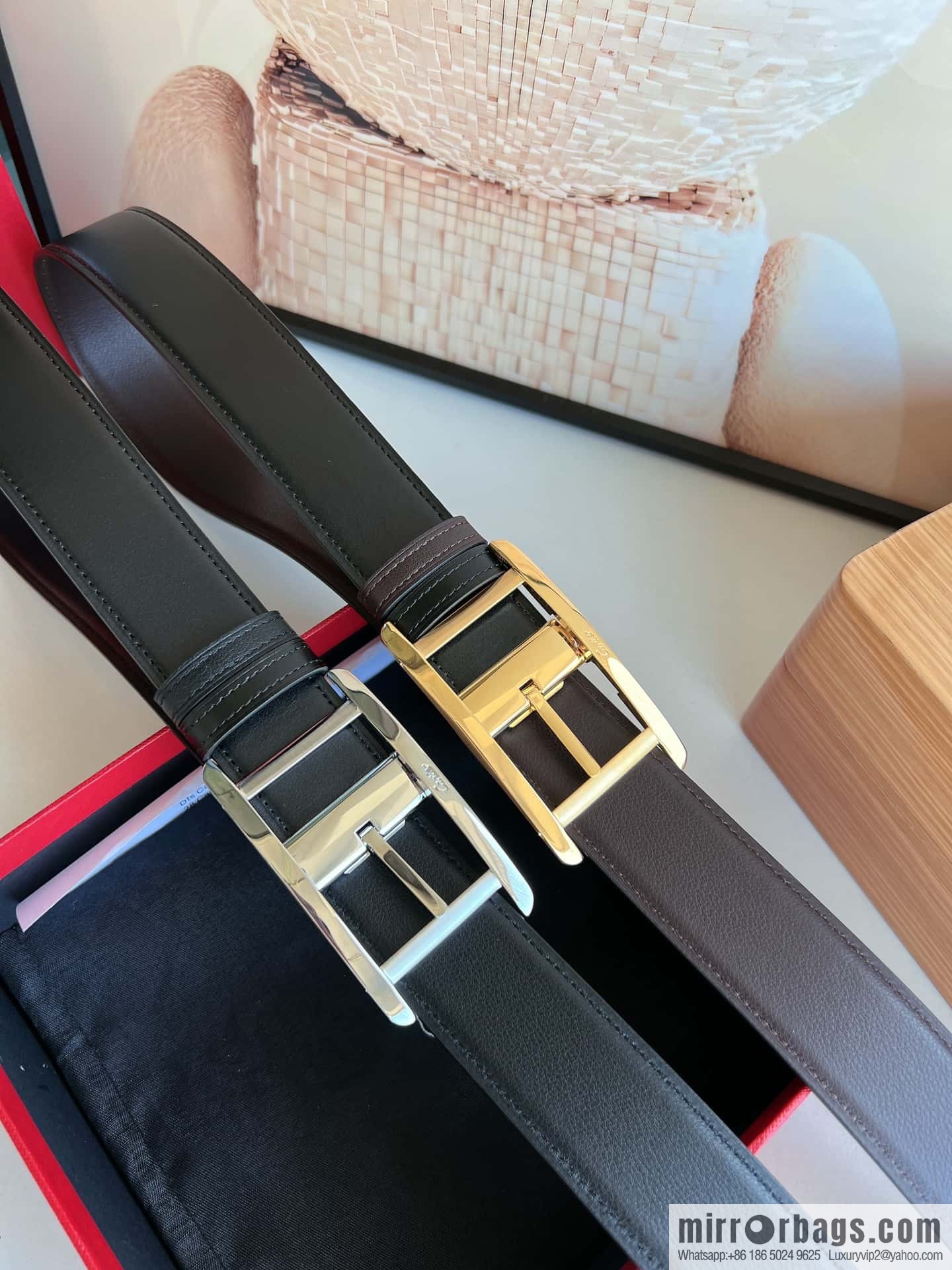 Cartier, Cowhide Double Sided Men's Belt