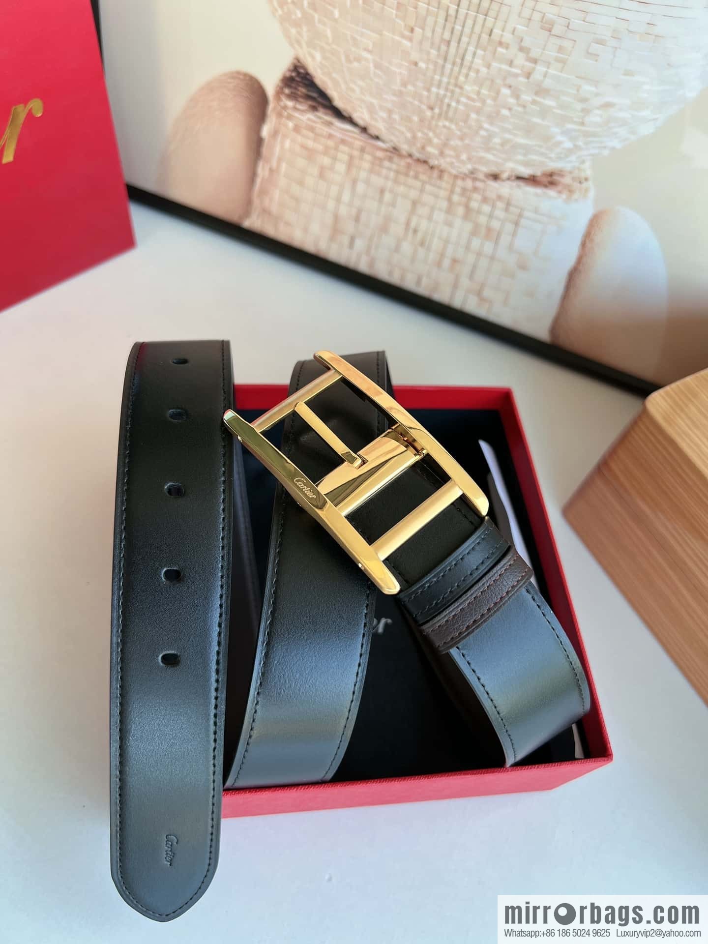 Cartier, Cowhide Double Sided Men's Belt