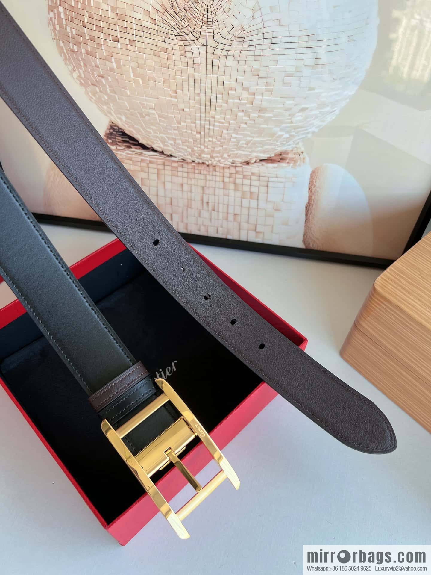 Cartier, Cowhide Double Sided Men's Belt