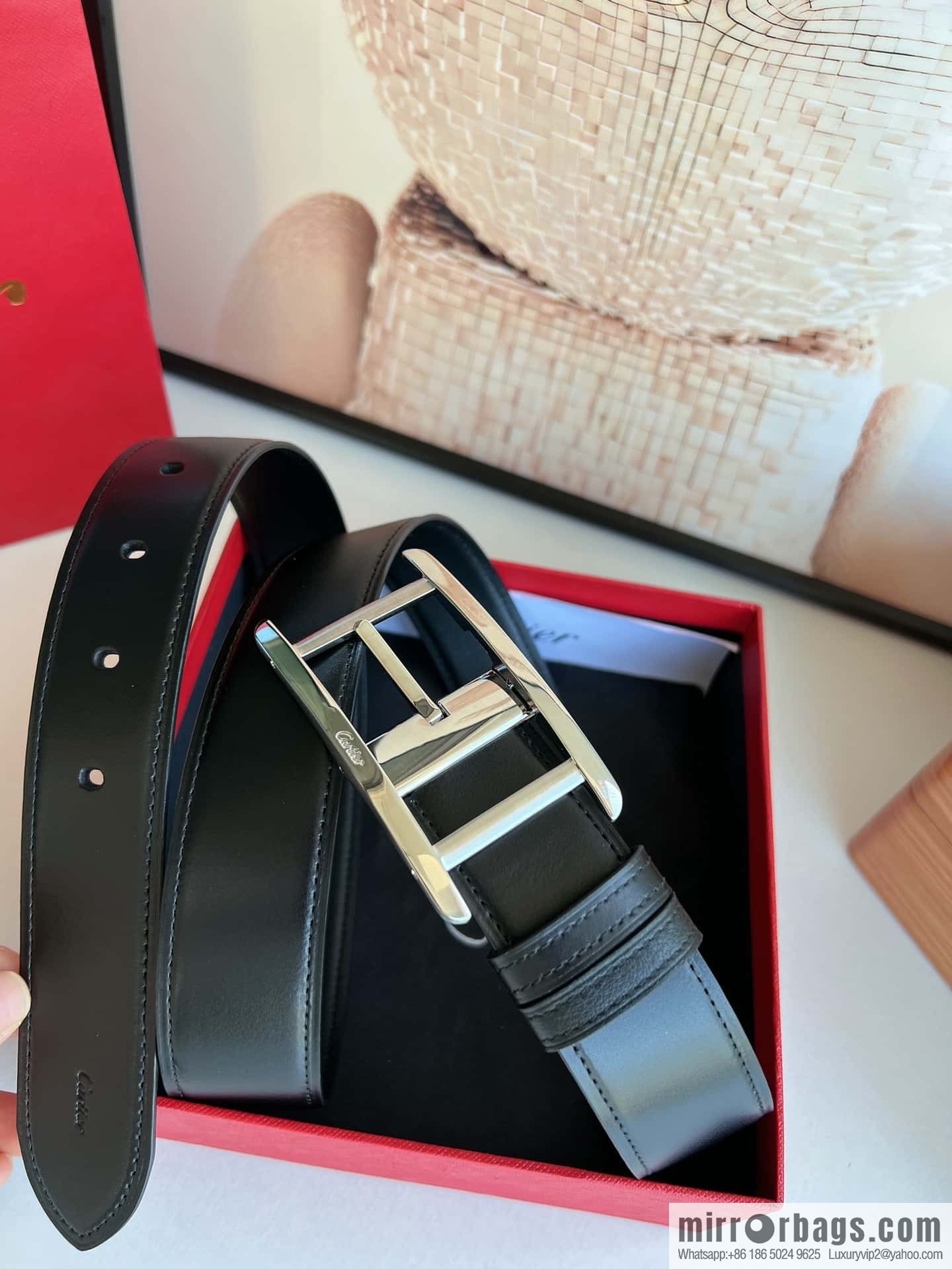 Cartier, Cowhide Double Sided Men's Belt