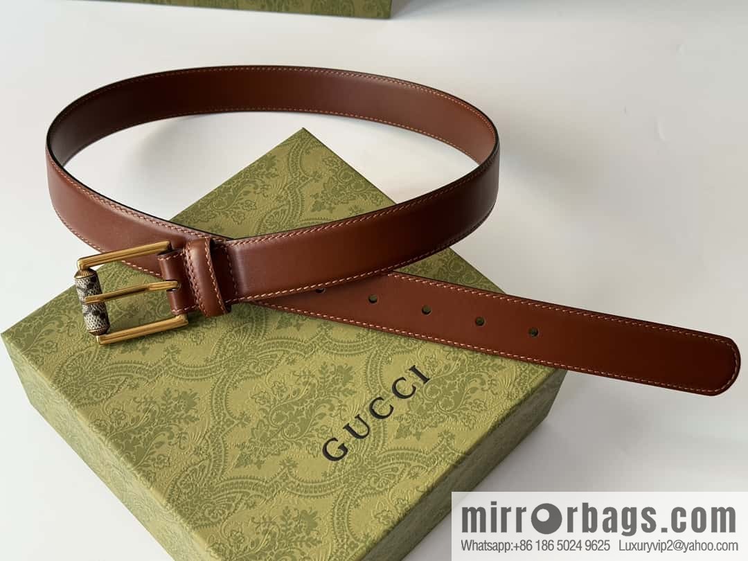 GUCCI double G series narrow version 3.0cm women's belt