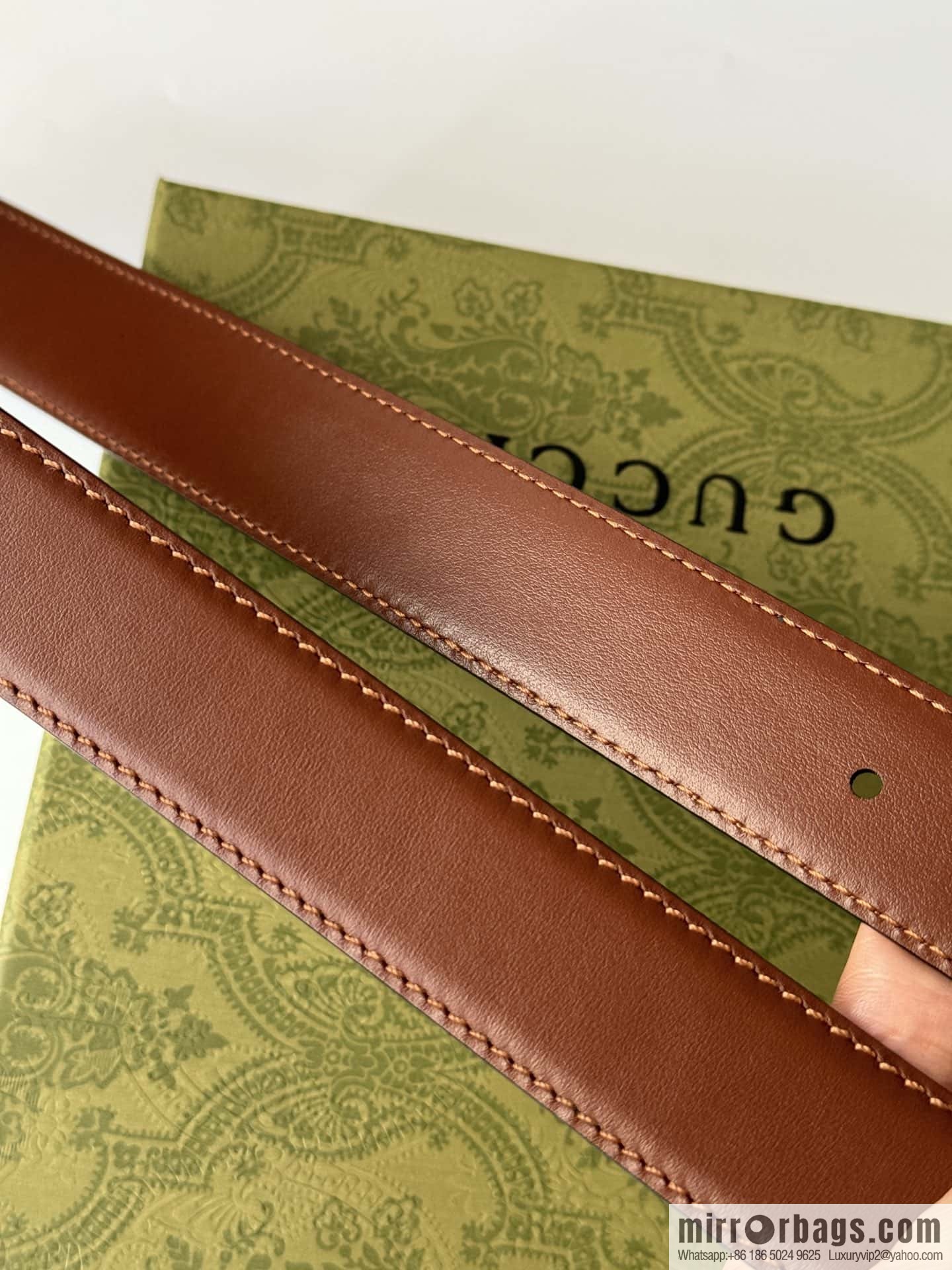 GUCCI double G series narrow version 3.0cm women's belt