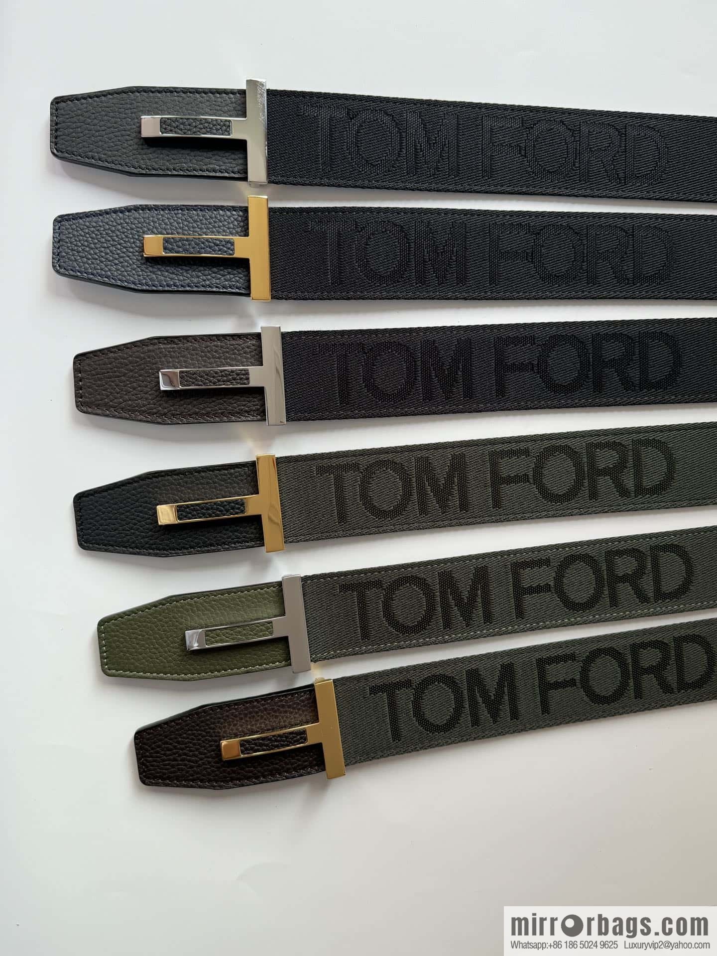 TOMFORD Tom Ford, Men's T-Buckle Double-Sided Belt 4.0CM