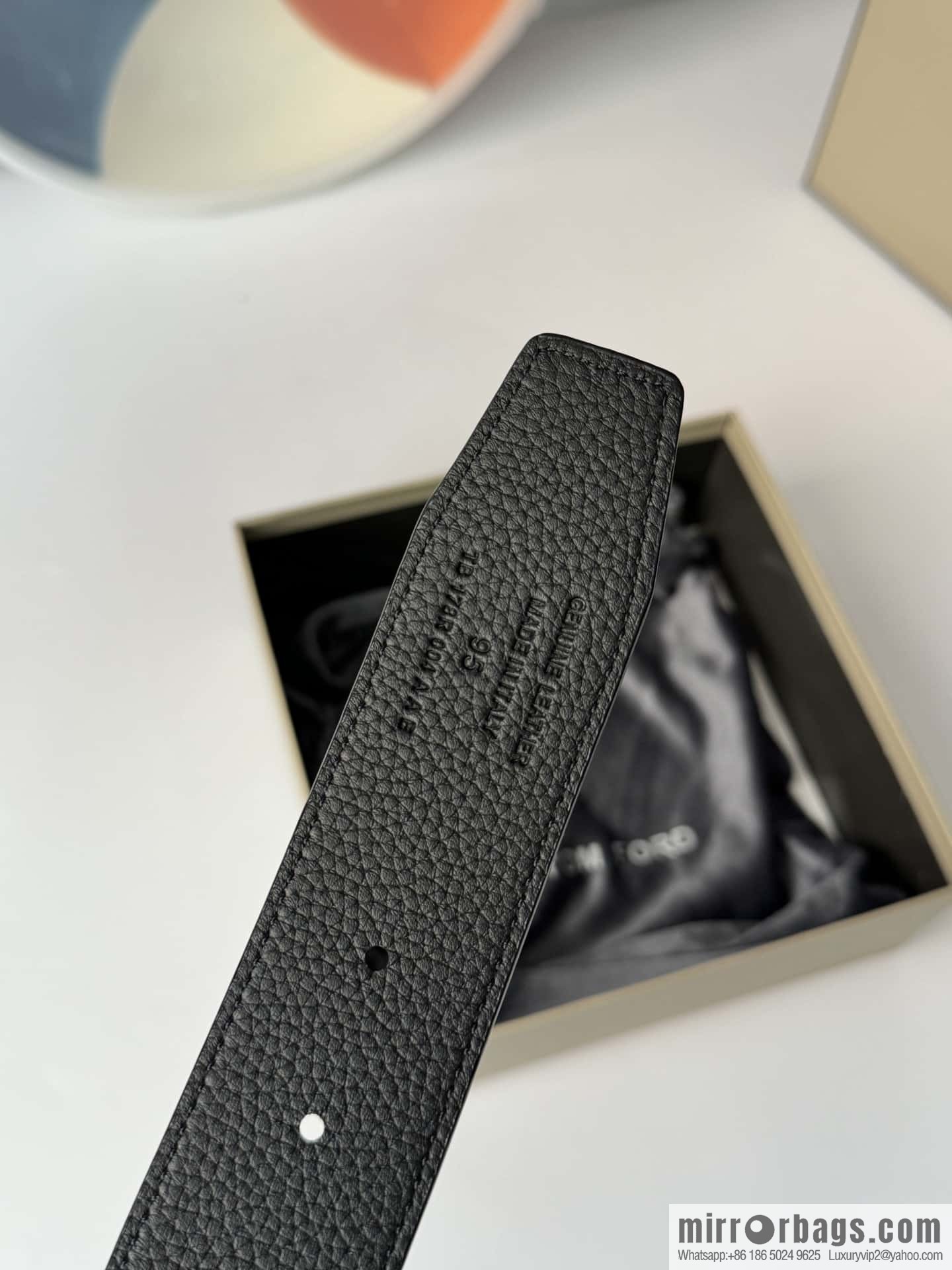 TOMFORD Tom Ford, Men's T-Buckle Double-Sided Belt 4.0CM