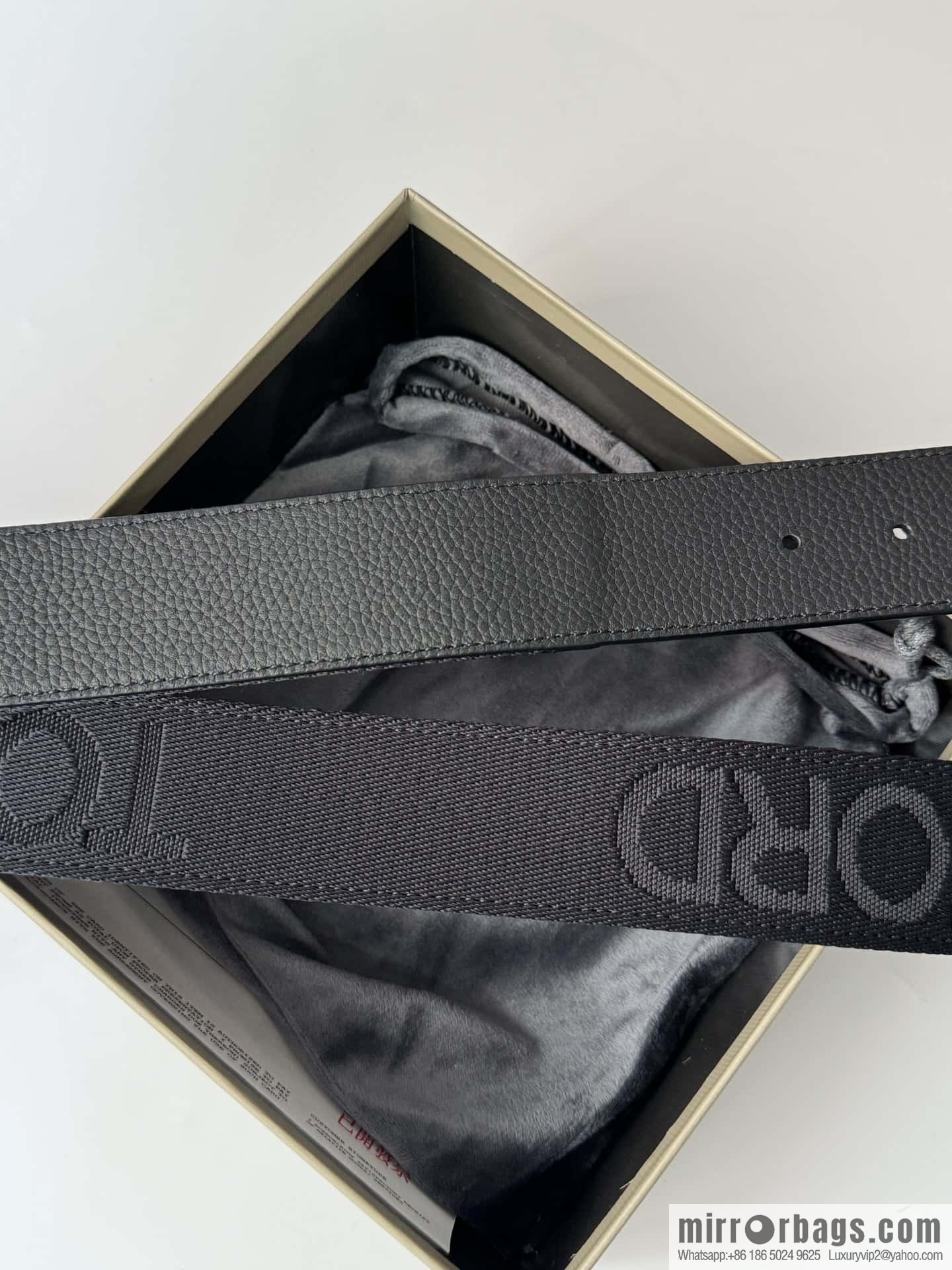 TOMFORD Tom Ford, Men's T-Buckle Double-Sided Belt 4.0CM