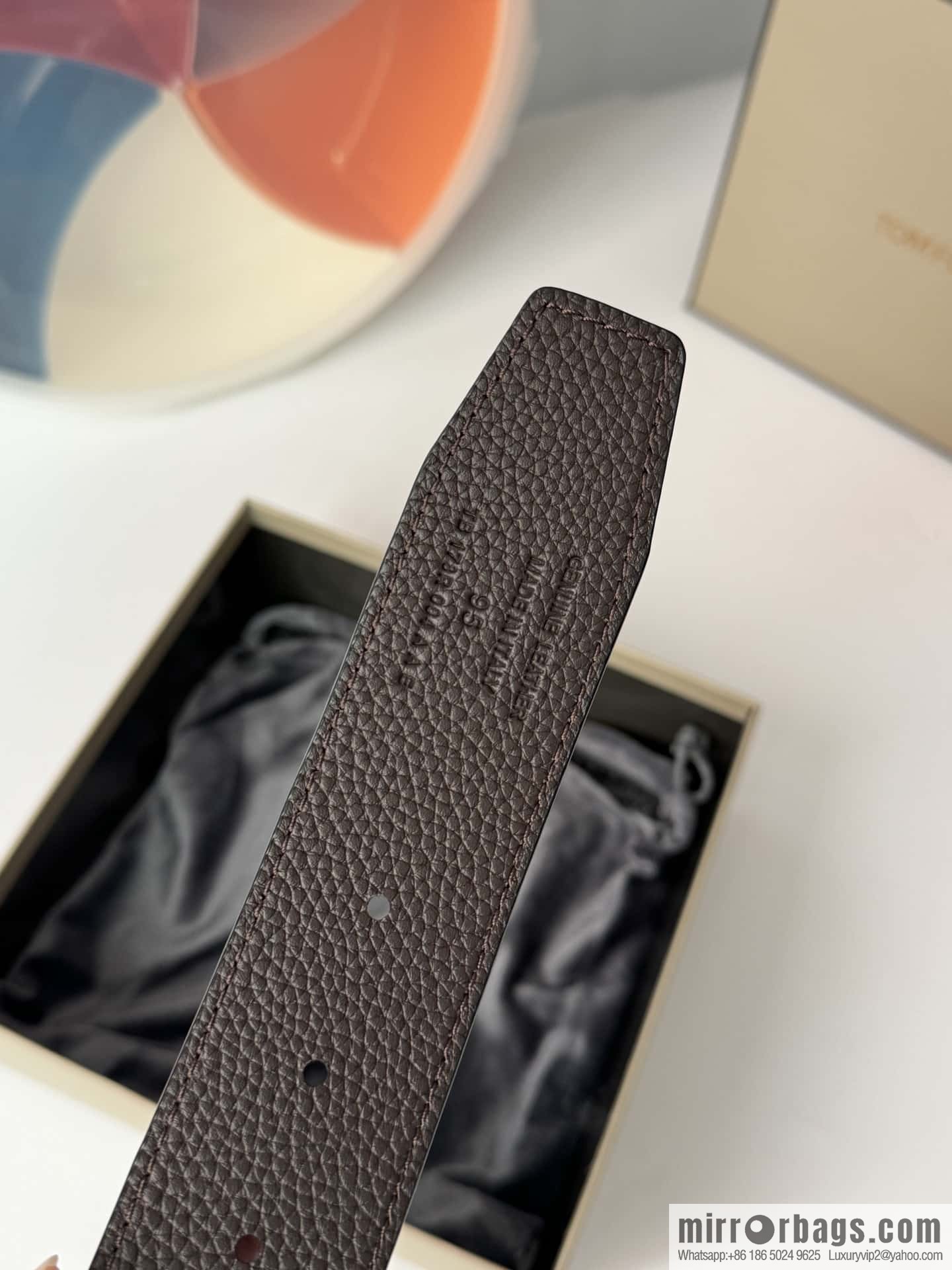 TOMFORD Tom Ford, Men's T-Buckle Double-Sided Belt 4.0CM