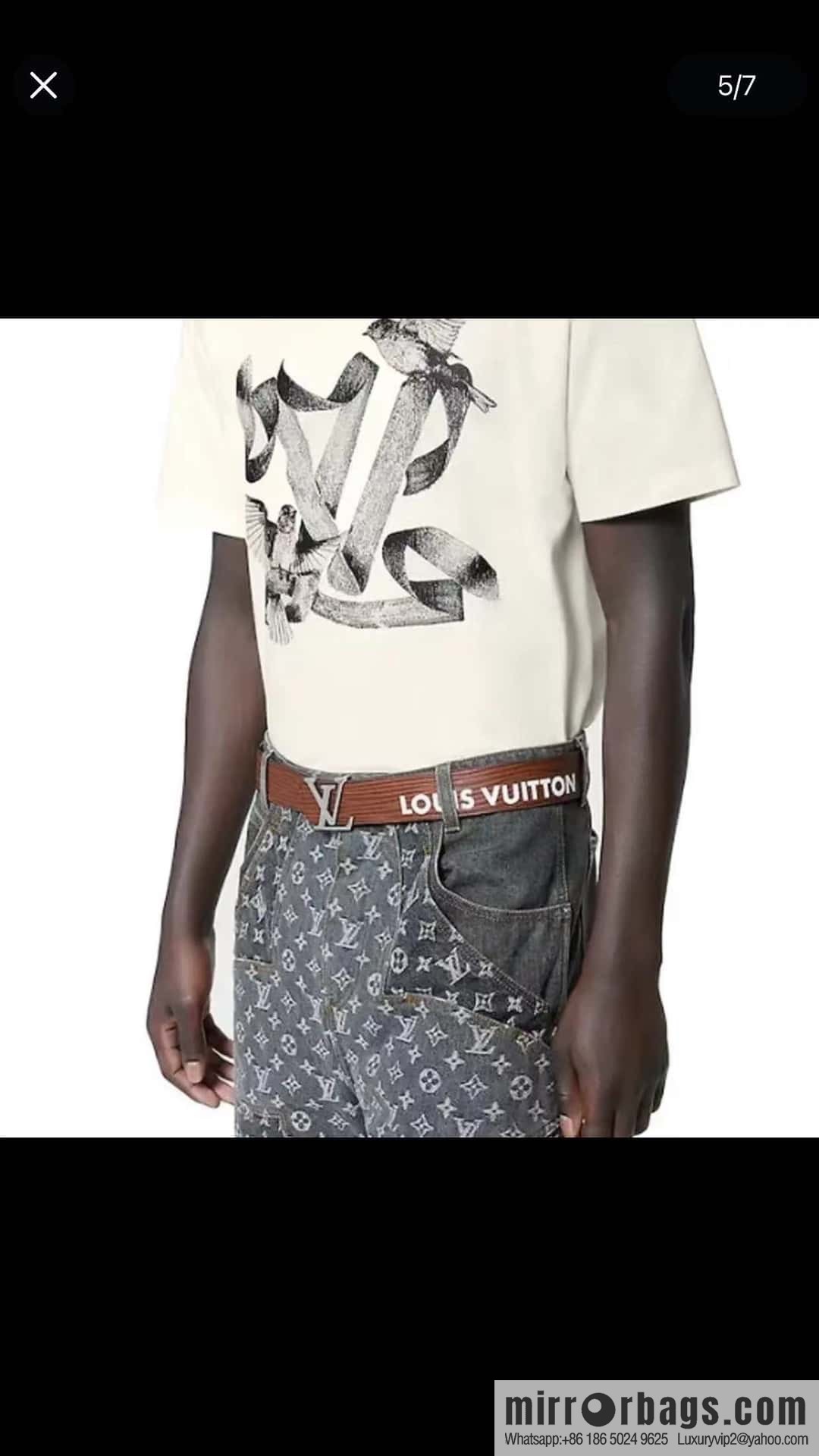 LV Men's 4.0mm Double Sided Belt