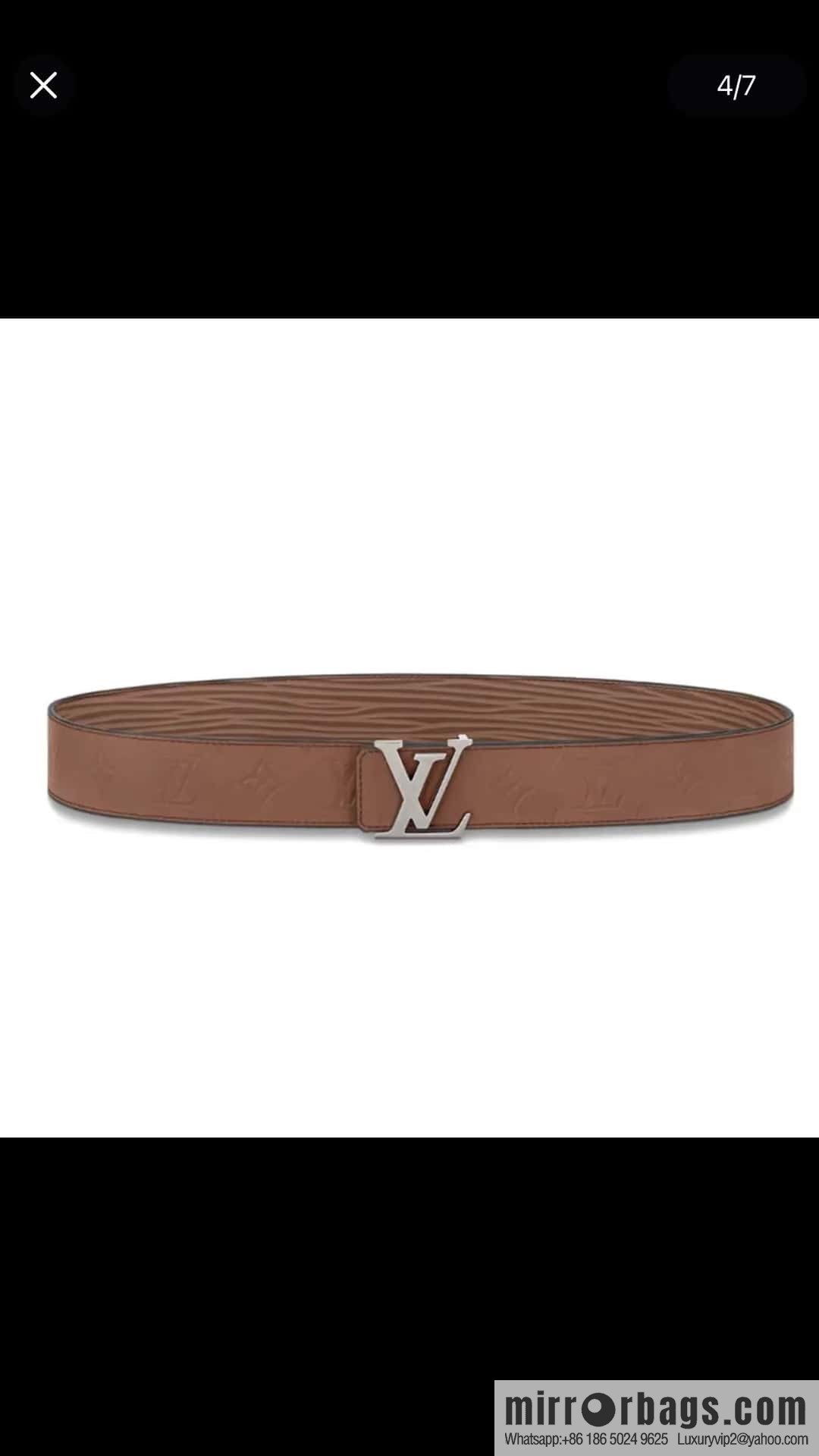 LV Men's 4.0mm Double Sided Belt