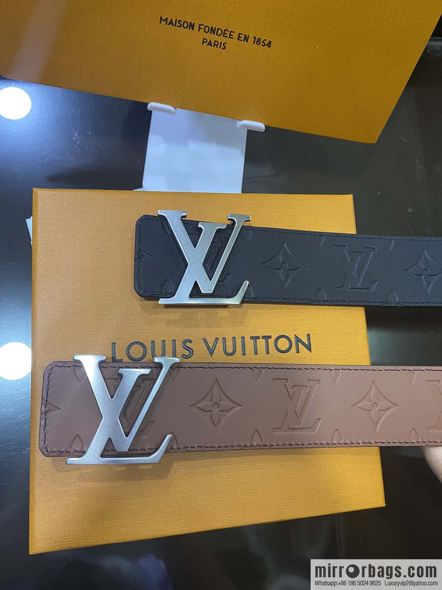 LV Men's 4.0mm Double Sided Belt