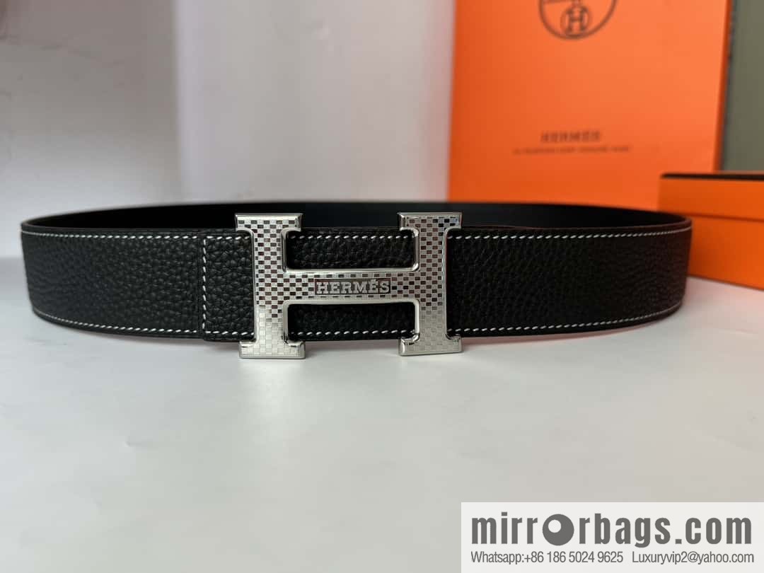 Hermes, Men's Double-Sided Lychee Belt 38mm