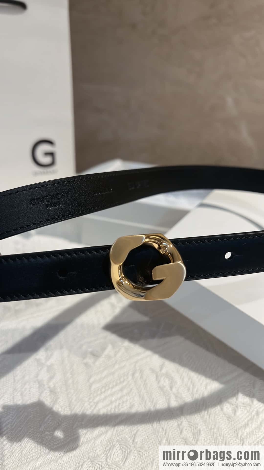 GIVENHY Givenchy G chain buckle belt 2.0cm