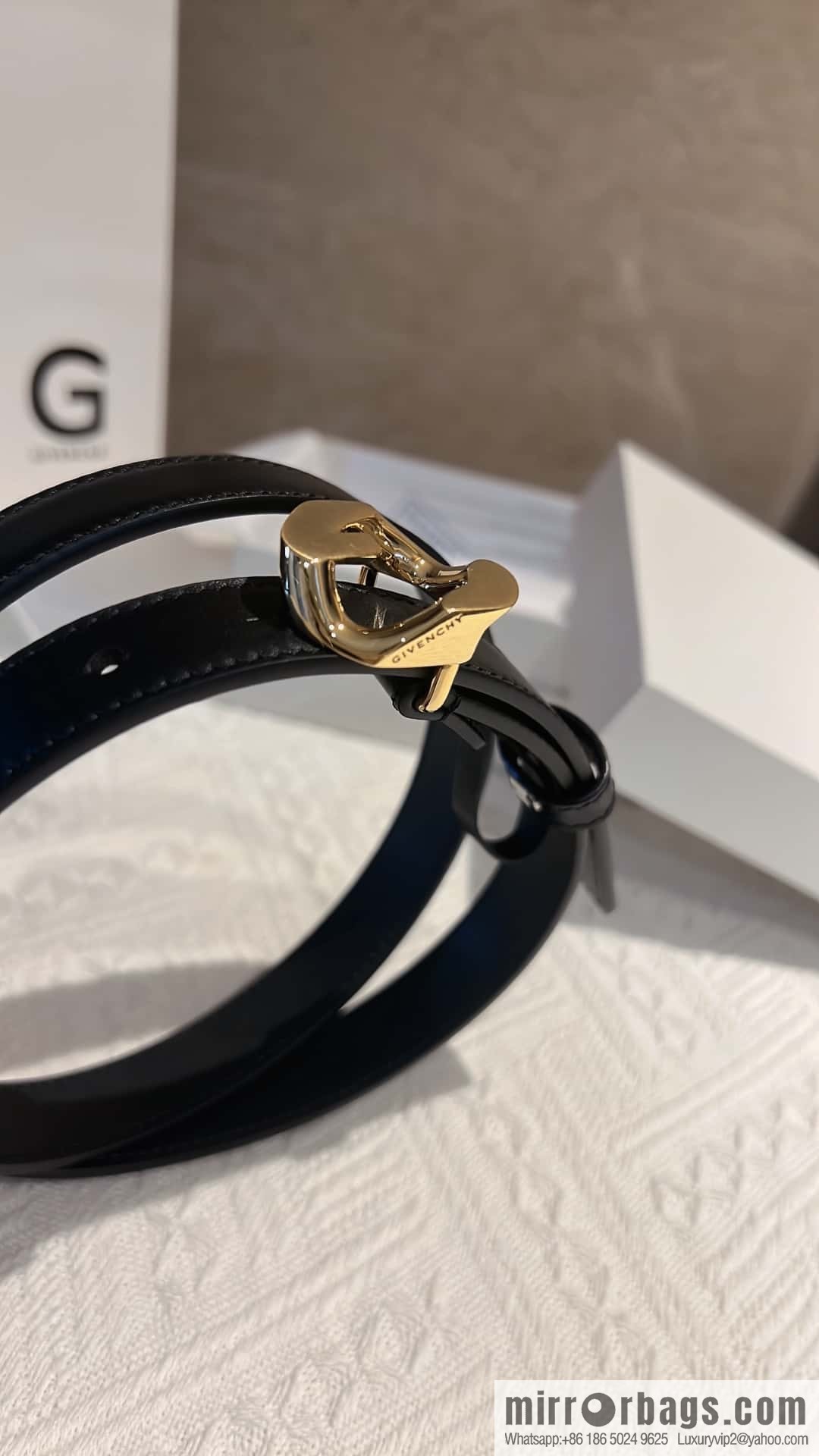 GIVENHY Givenchy G chain buckle belt 2.0cm