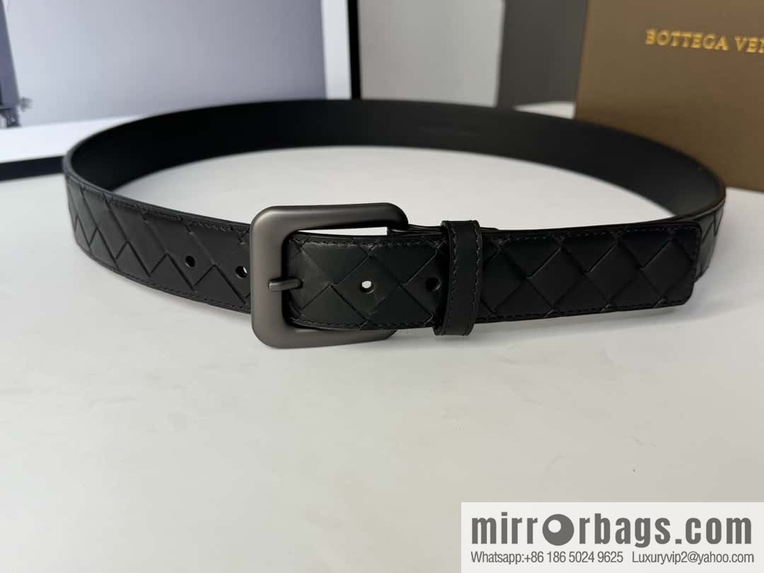 Bottega Veneta's latest woven style belt 3.5cm