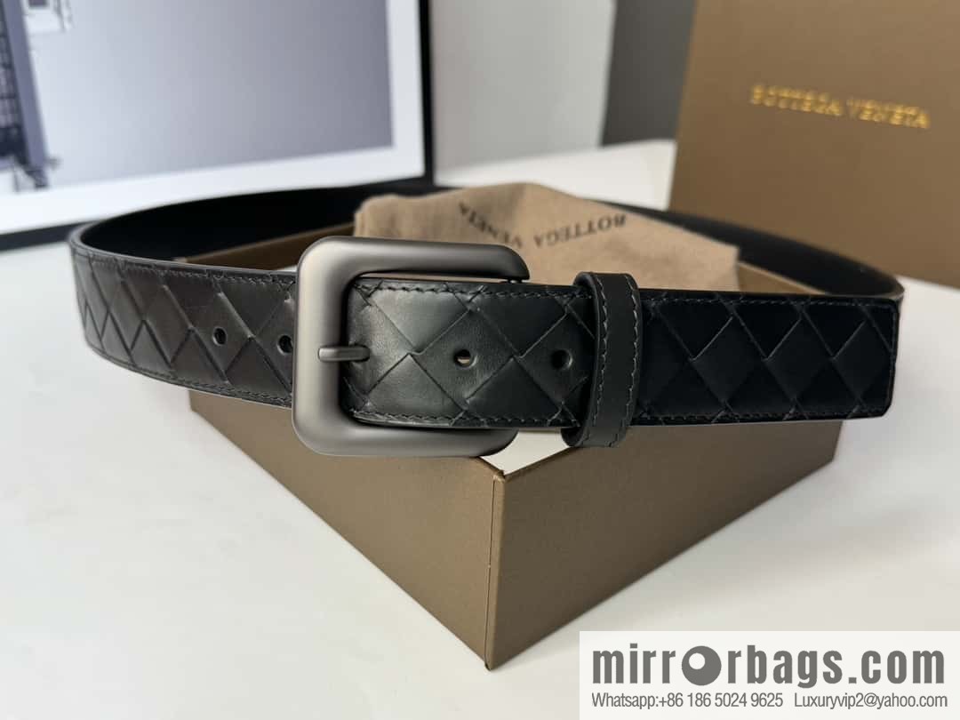 Bottega Veneta's latest woven style belt 3.5cm