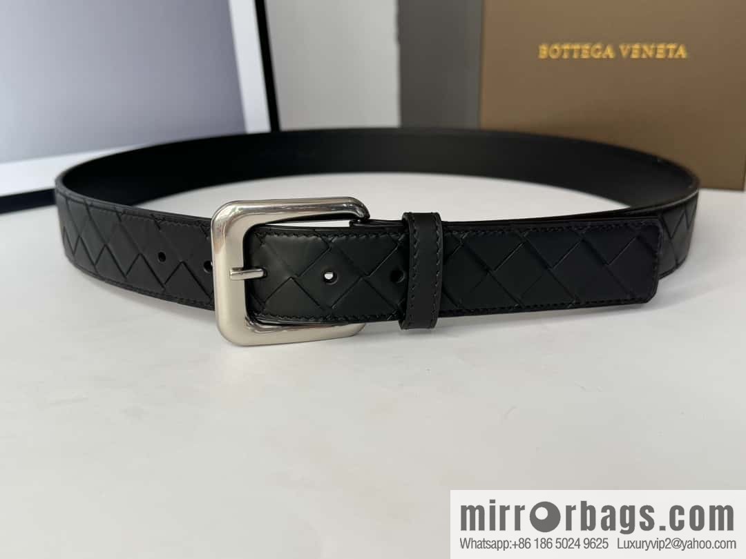 Bottega Veneta's latest woven style belt 3.5cm
