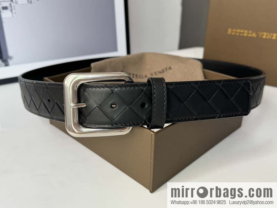 Bottega Veneta's latest woven style belt 3.5cm