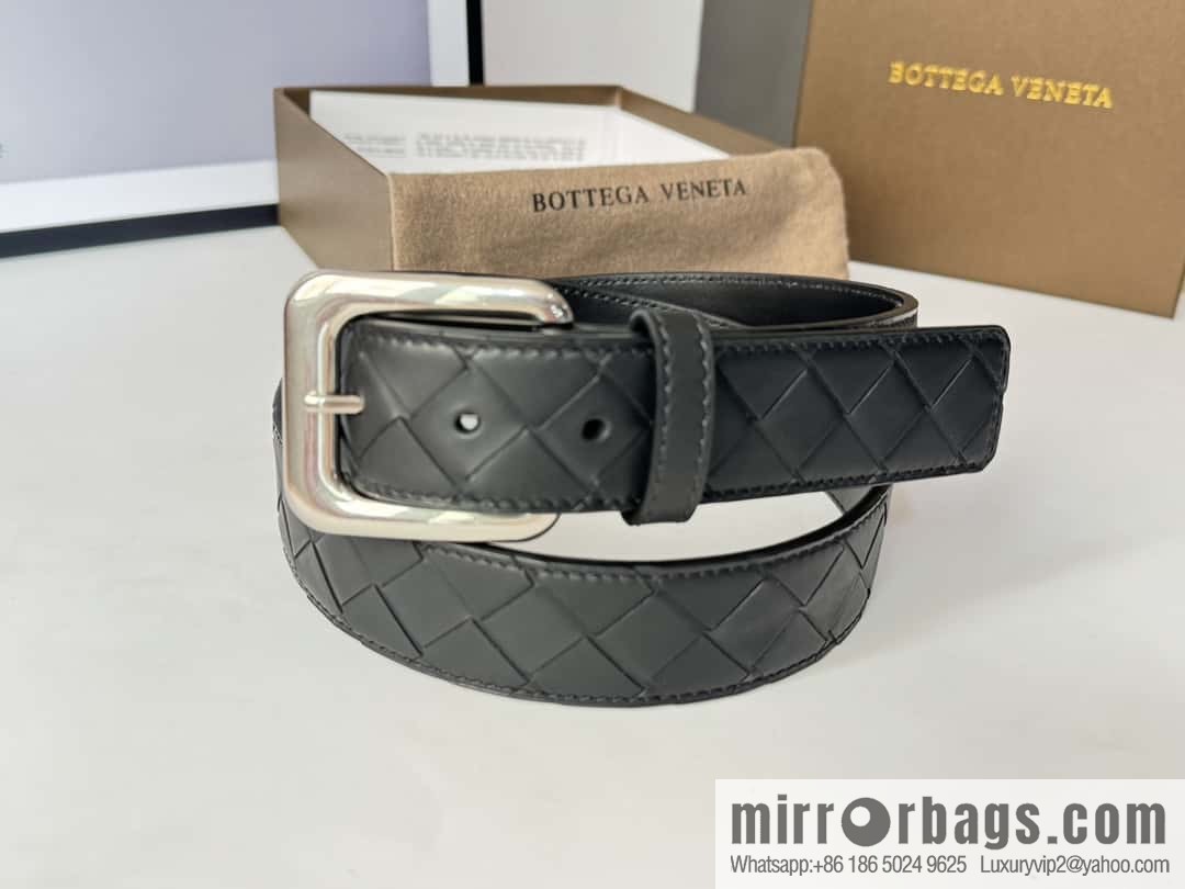 Bottega Veneta's latest woven style belt 3.5cm