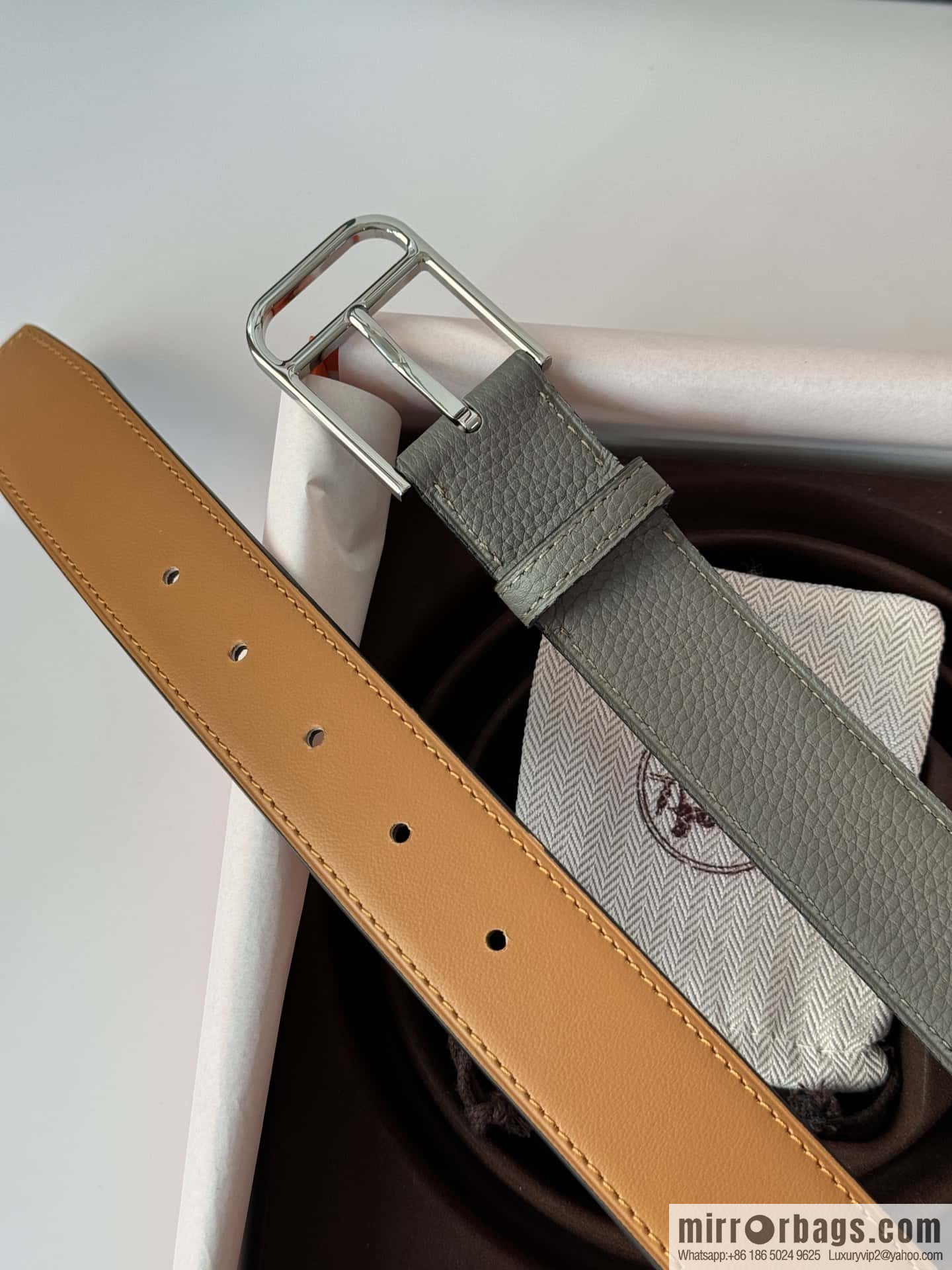 Hermes new stylish and comfortable pin buckle cowhide belt 35mm