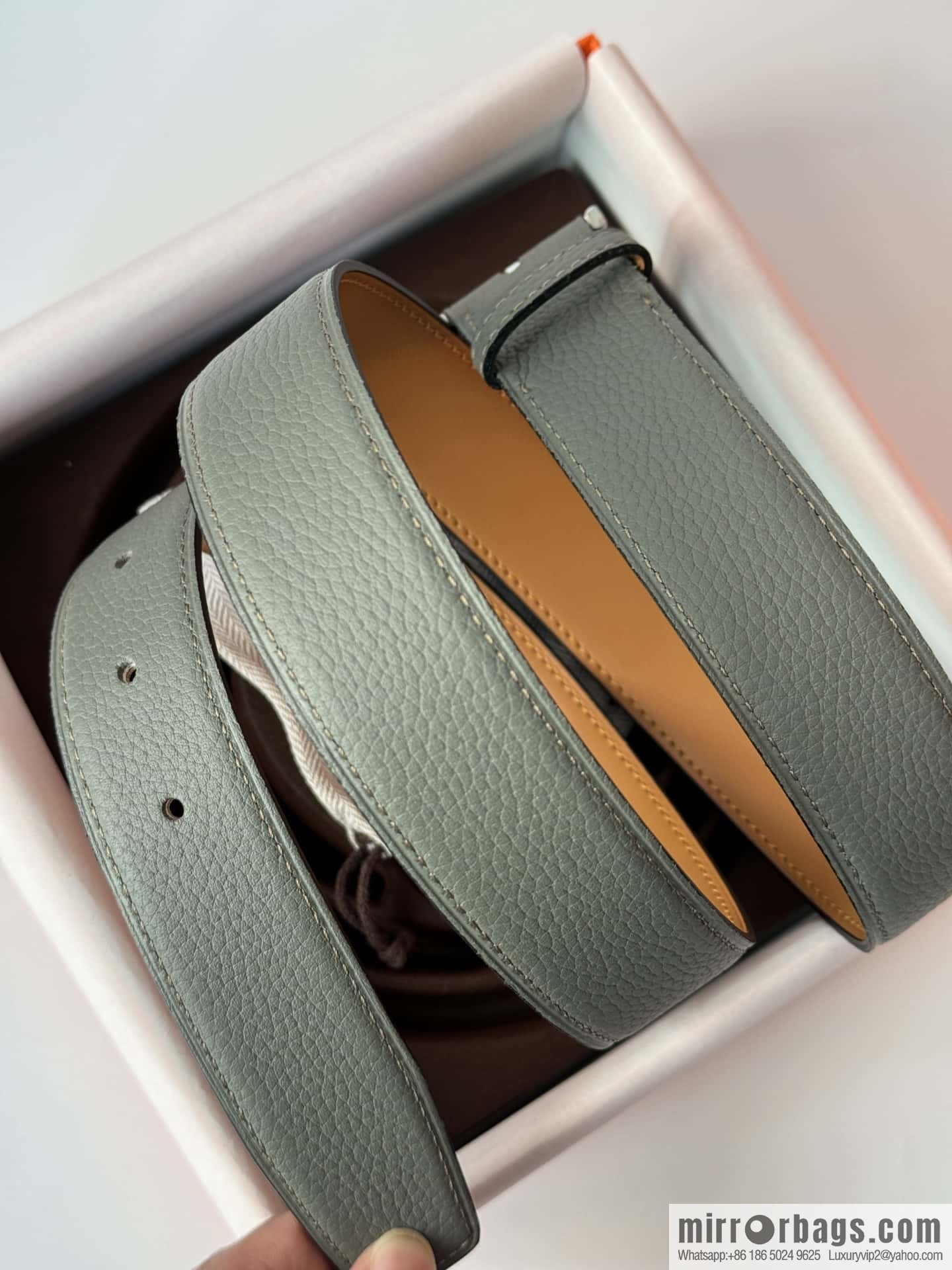 Hermes new stylish and comfortable pin buckle cowhide belt 35mm