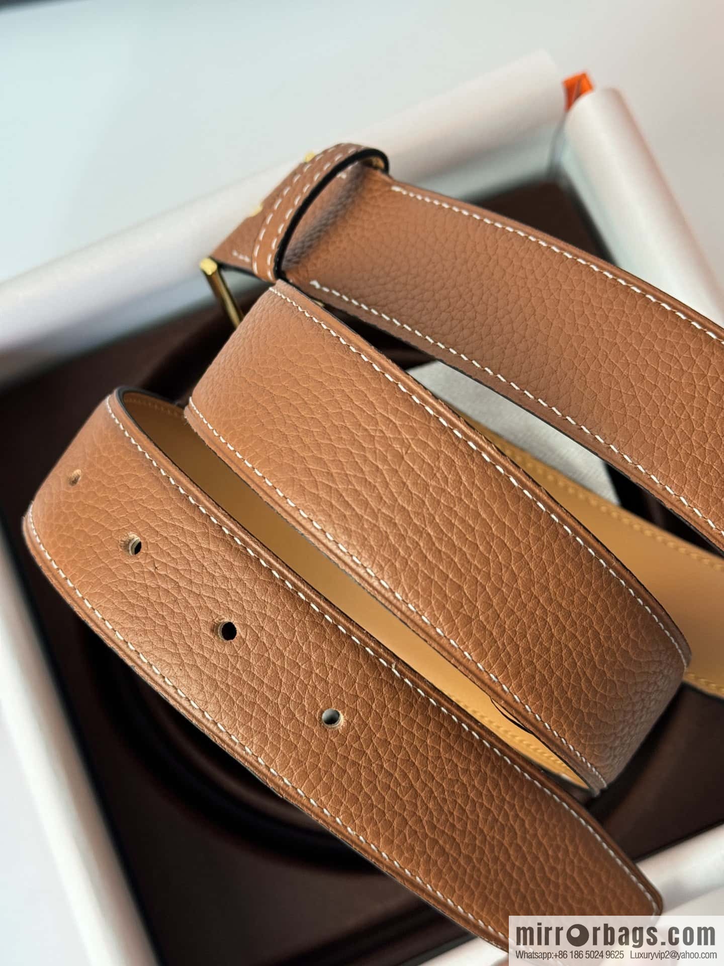 Hermes new stylish and comfortable pin buckle cowhide belt 35mm