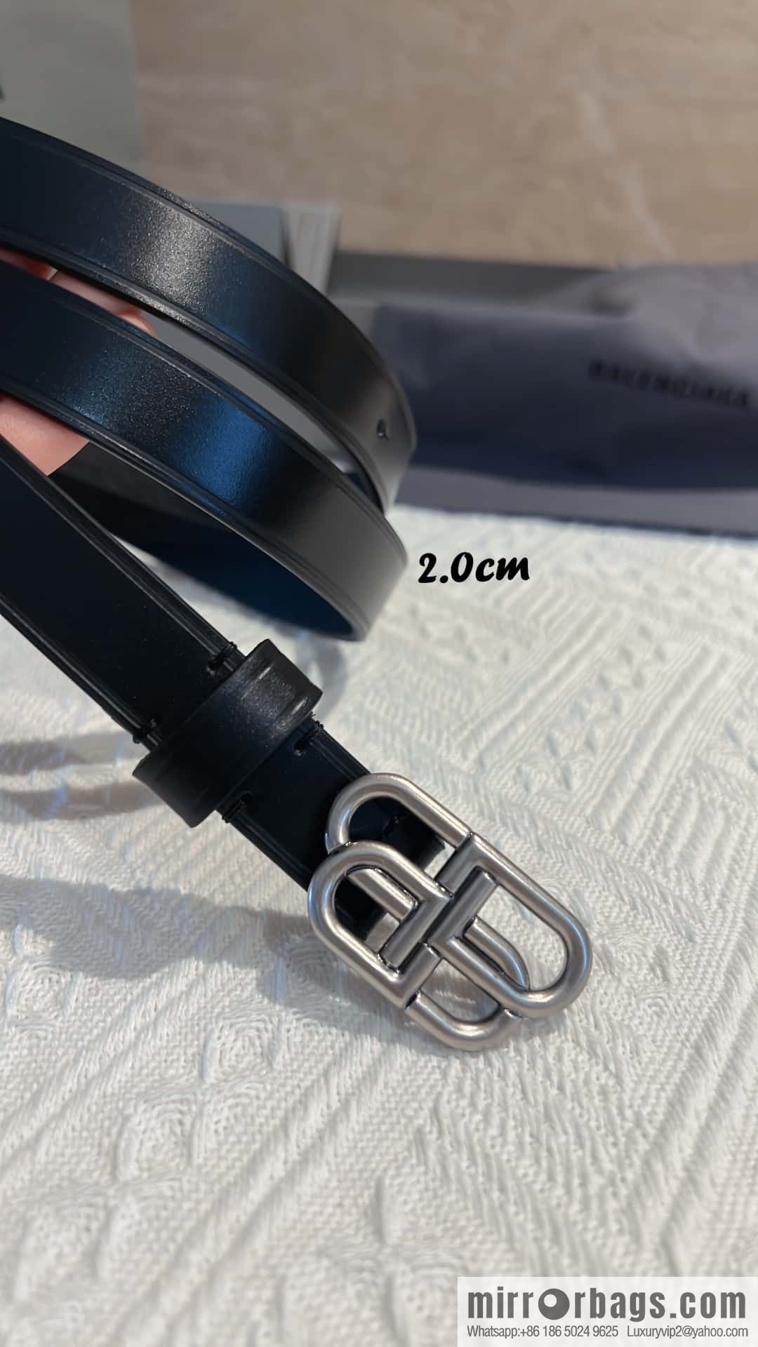 BALENCIAGA Balenciaga, lock BB belt 2.5CM
