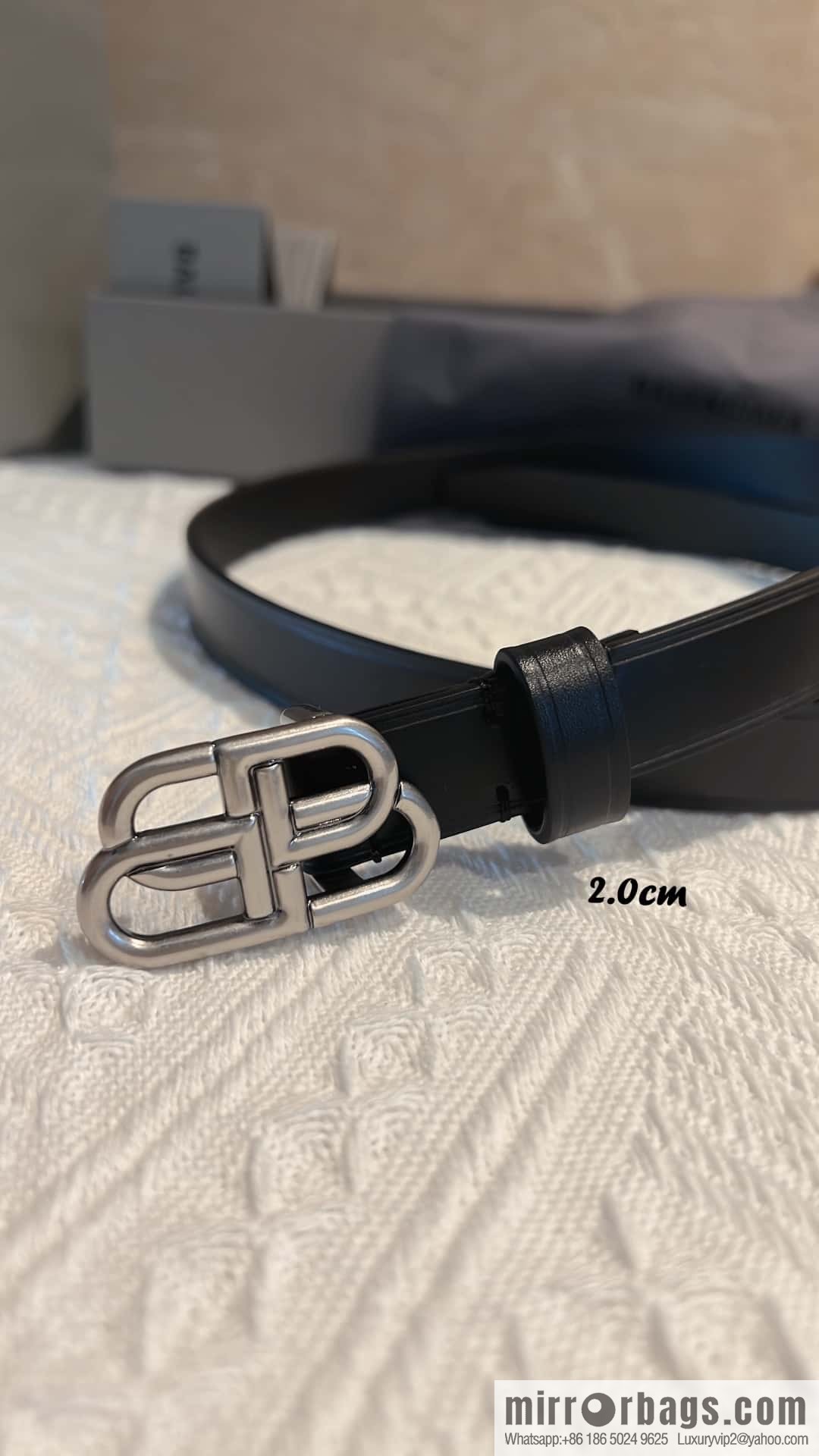 BALENCIAGA Balenciaga, lock BB belt 2.5CM