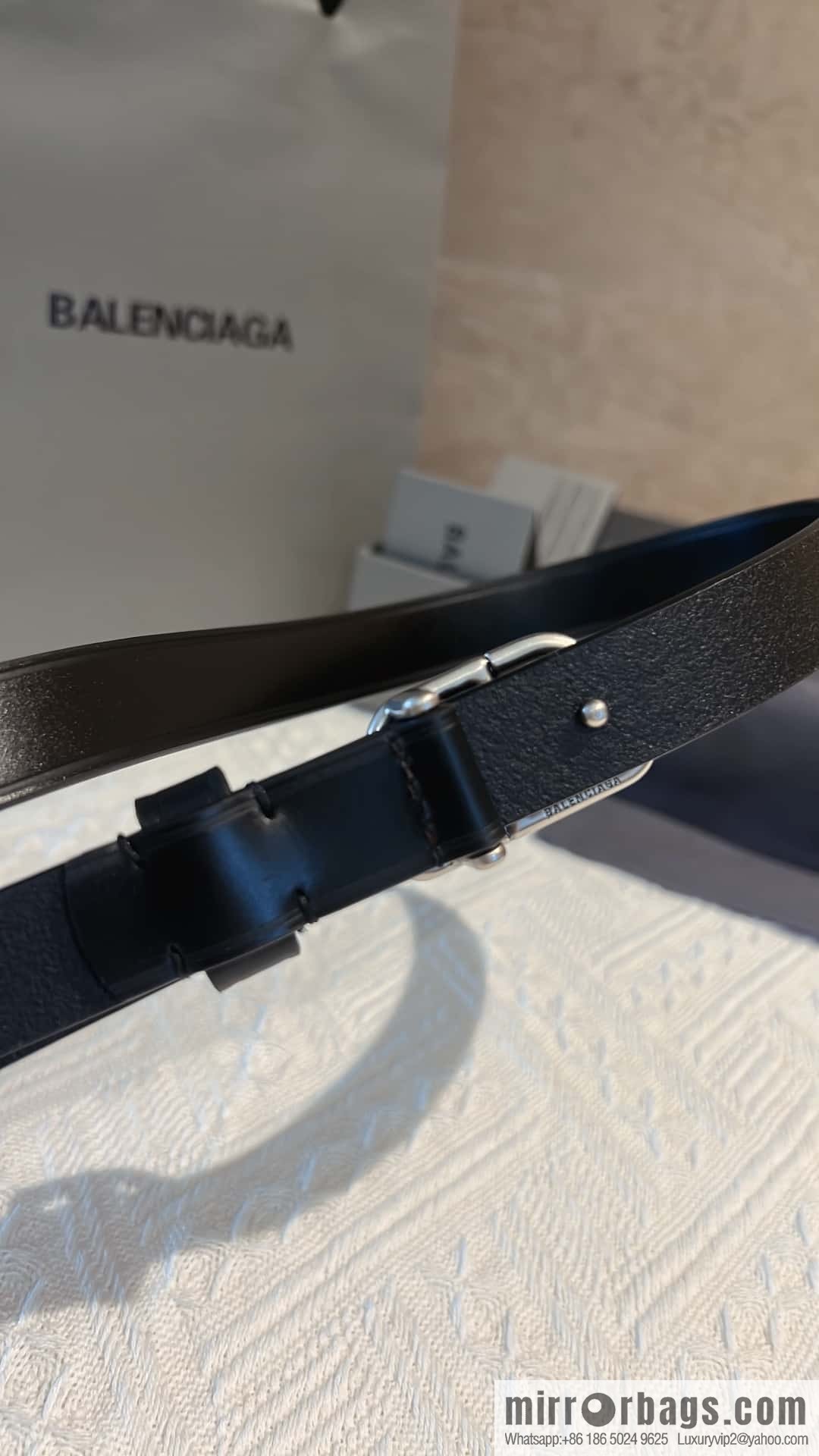 BALENCIAGA Balenciaga, lock BB belt 2.5CM