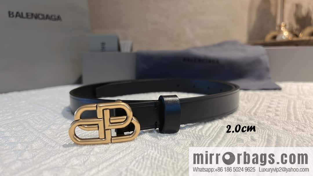 BALENCIAGA Balenciaga, lock BB belt 2.5CM