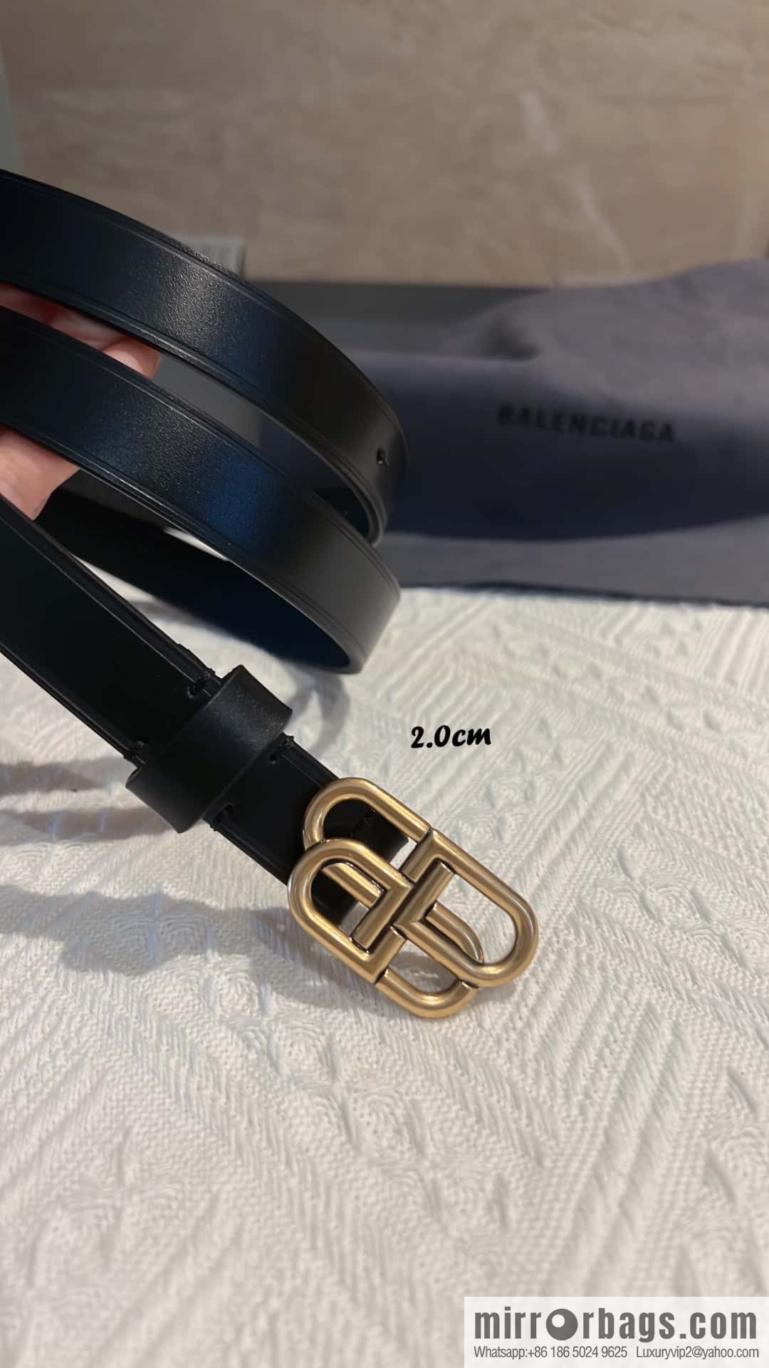 BALENCIAGA Balenciaga, lock BB belt 2.5CM
